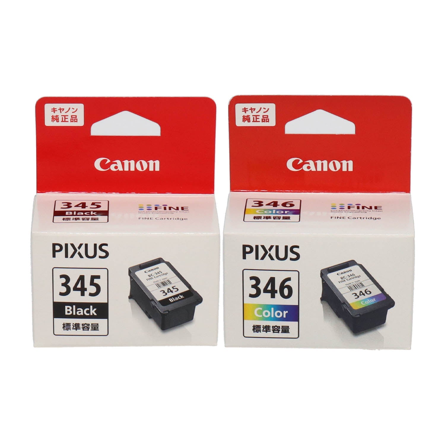 Canonインク キャノンインクカートリッジ純正インク BC345 BC346 - PC