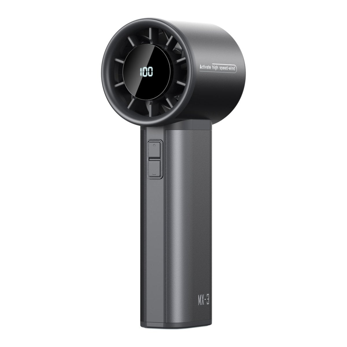 超高速ハンディファン 100段階の無段階風量コントロール 大容量バッテリー搭載