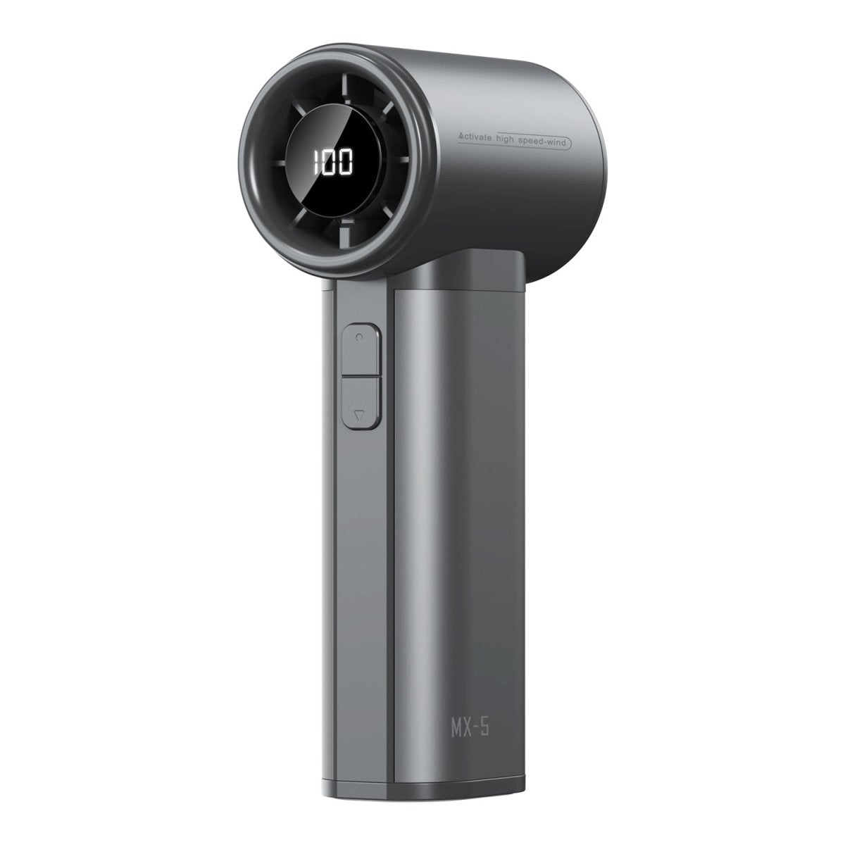 高速ハンディファン 100段階の無段階風量コントロール搭載