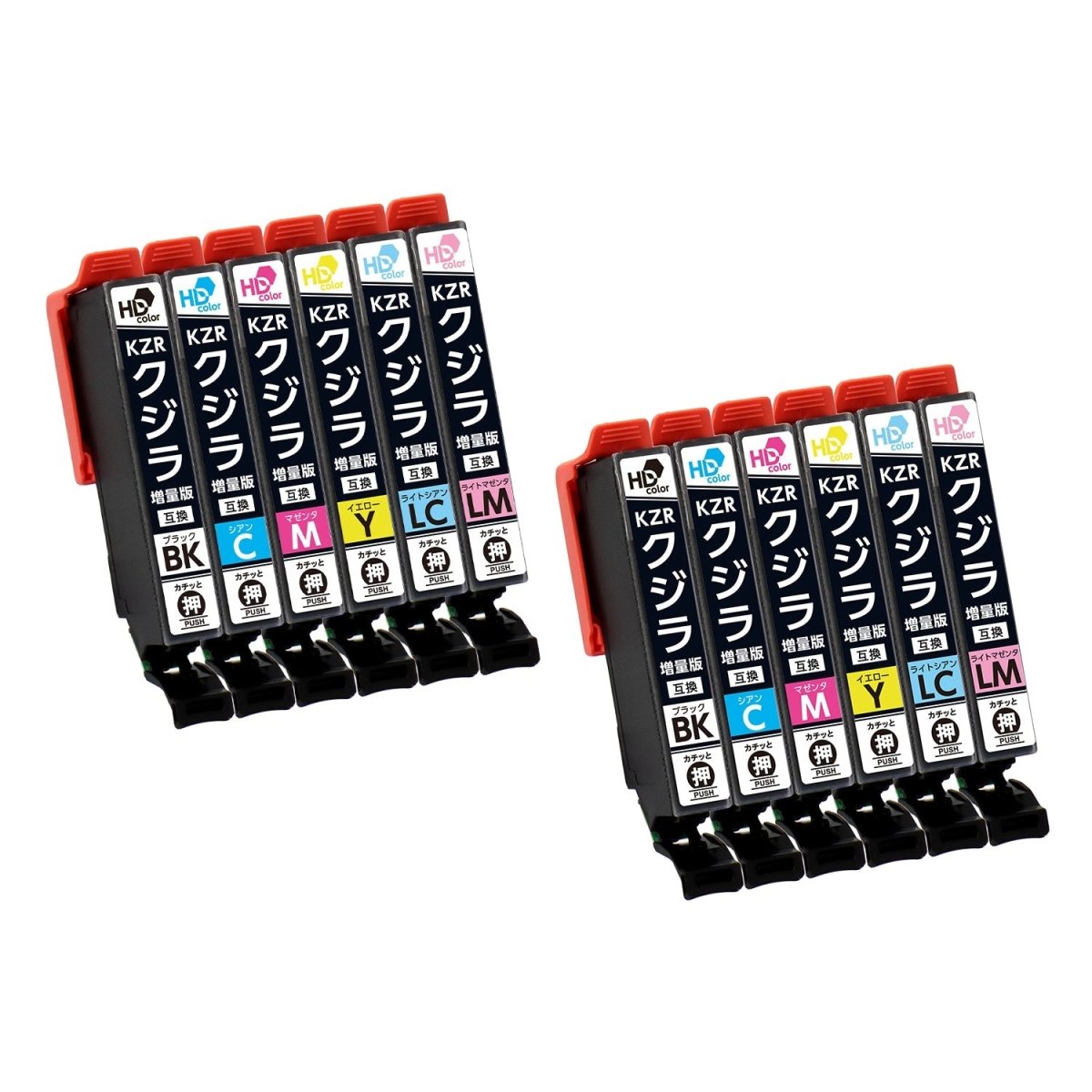 エプソン用 KZR - 6CL - L (クジラ)互換インク 6色セット 増量版