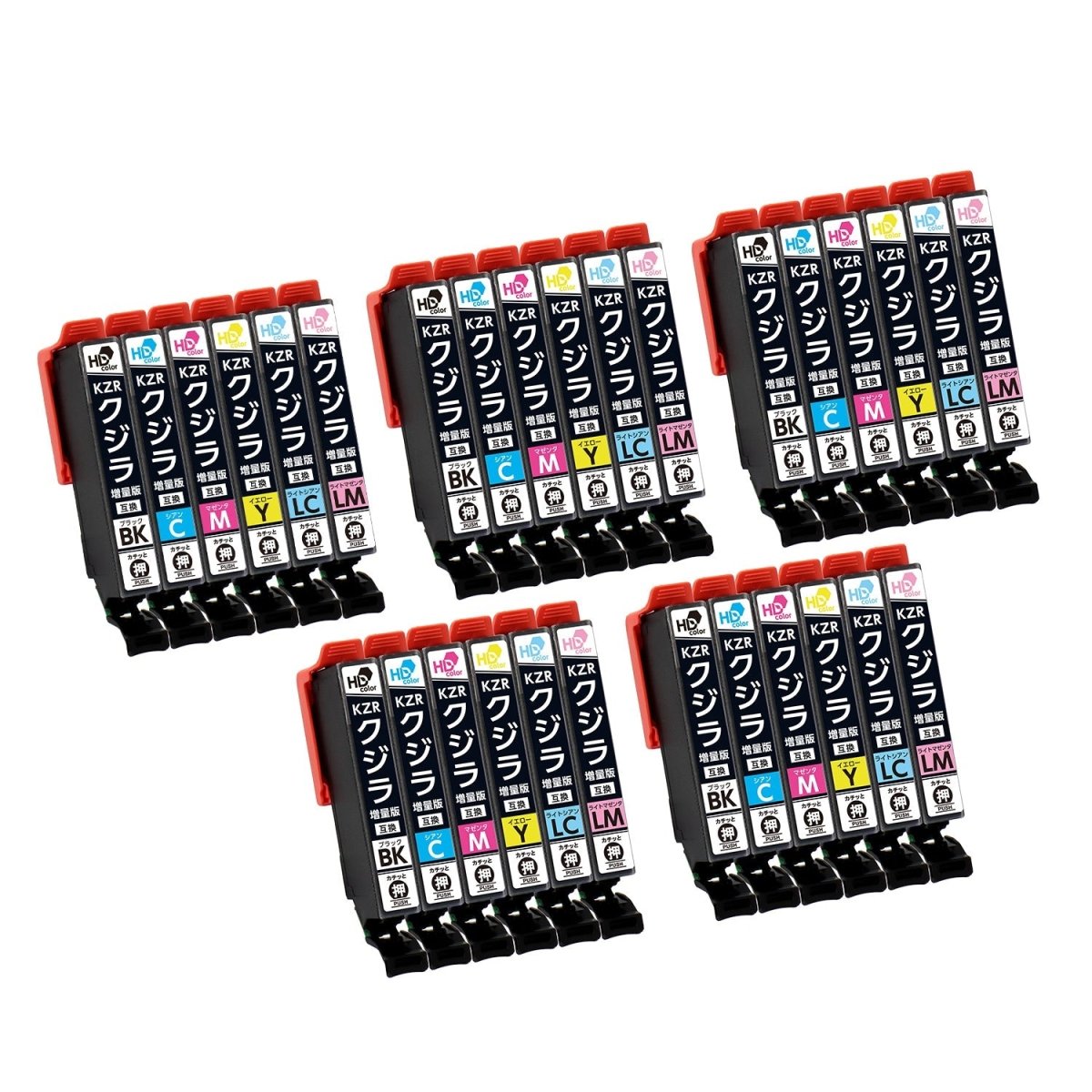 エプソン用 KZR - 6CL - L (クジラ)互換インク 6色セット 増量版