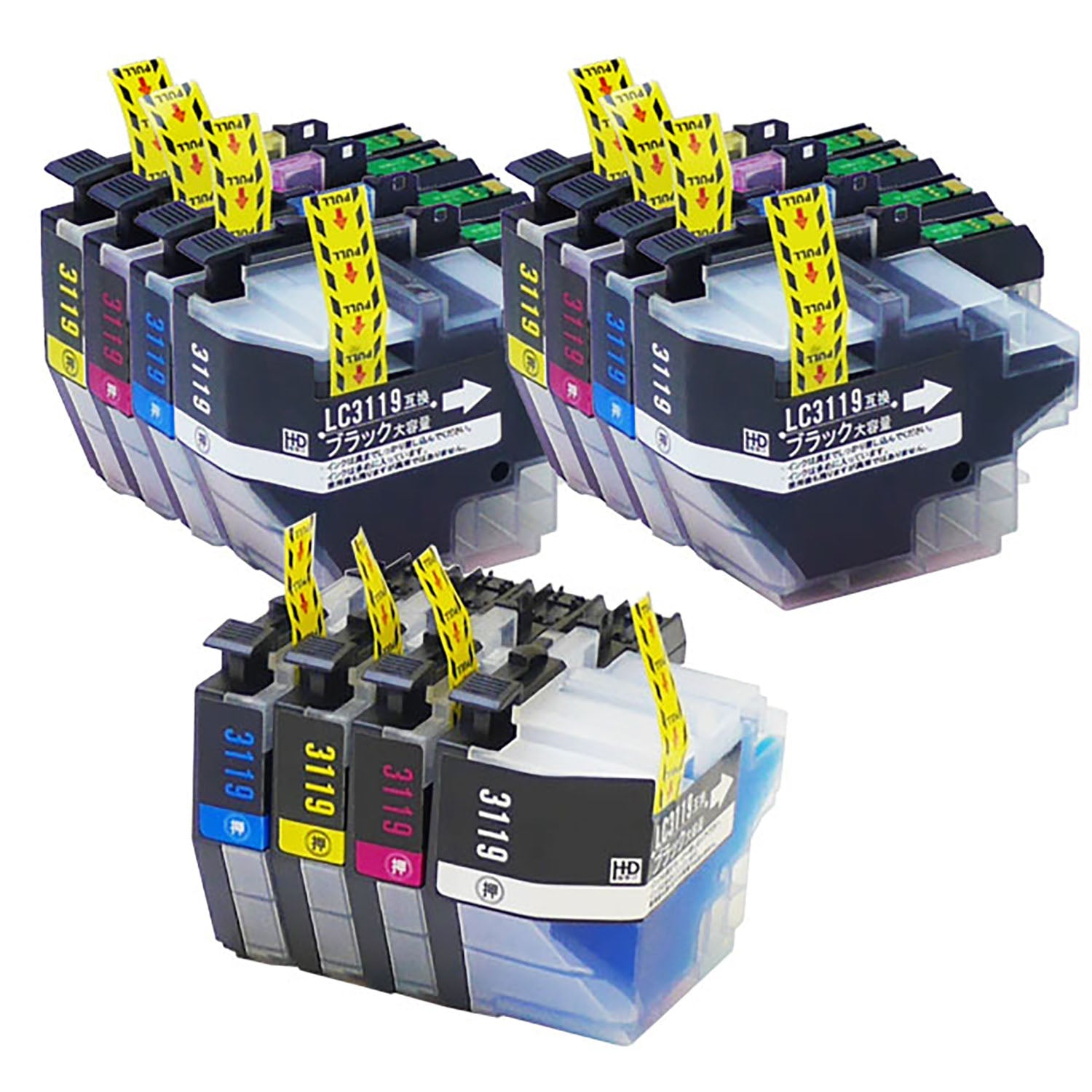 ブラザー用 LC3119-4PK 互換インクと洗浄カートリッジのセット