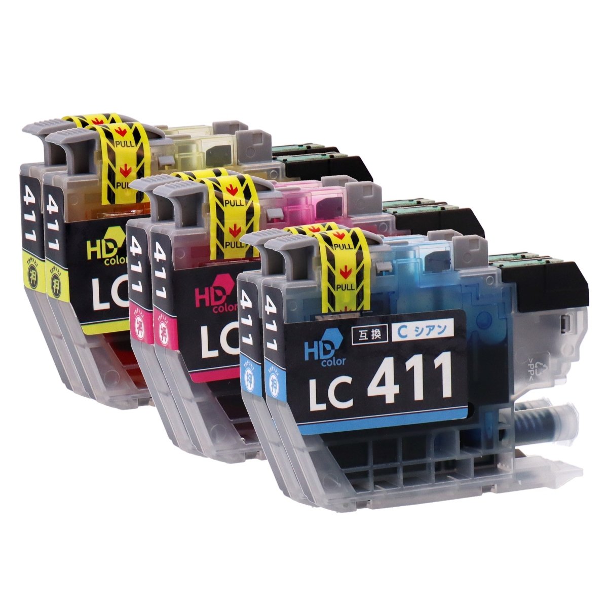 ブラザー用 LC411 互換インク カラー3色セット
