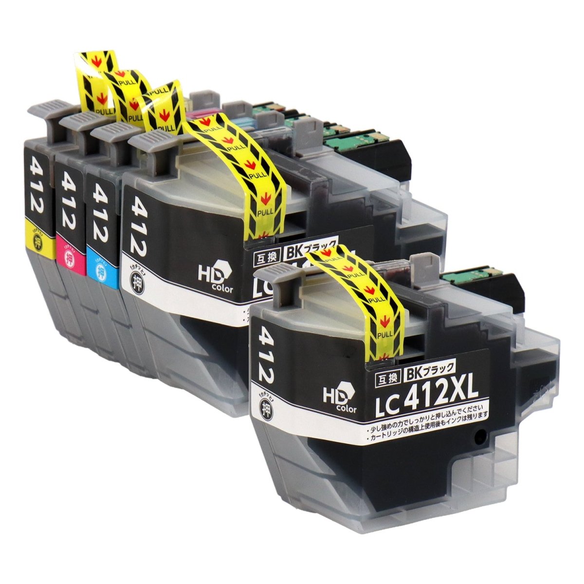 LC412XL - 4PK 互換インク 4色セット 大容量