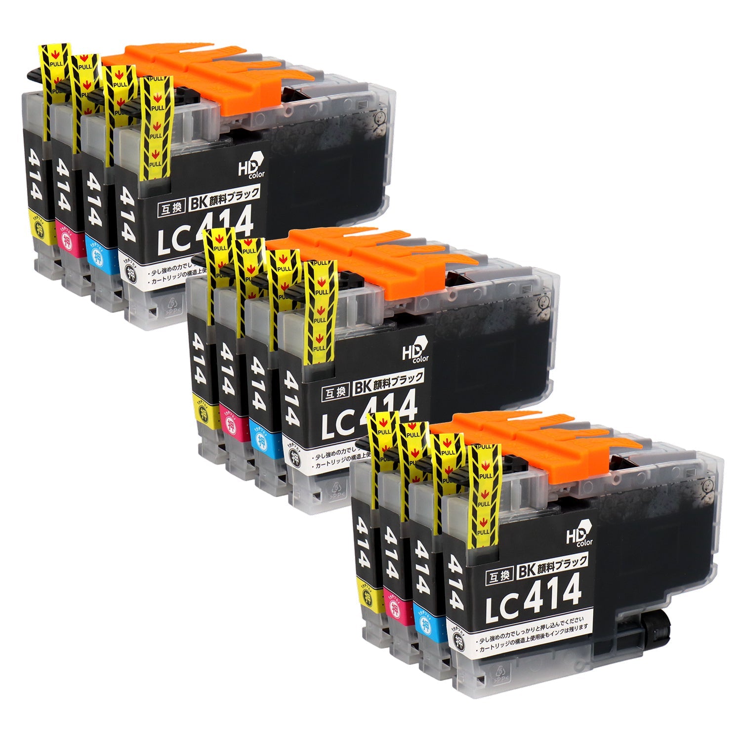 ブラザー用 LC414-4PK 互換インク 4色セット シリアルなし