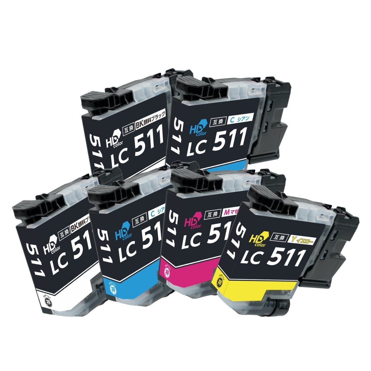 ブラザー用 LC511 互換インク 6本選べるセット