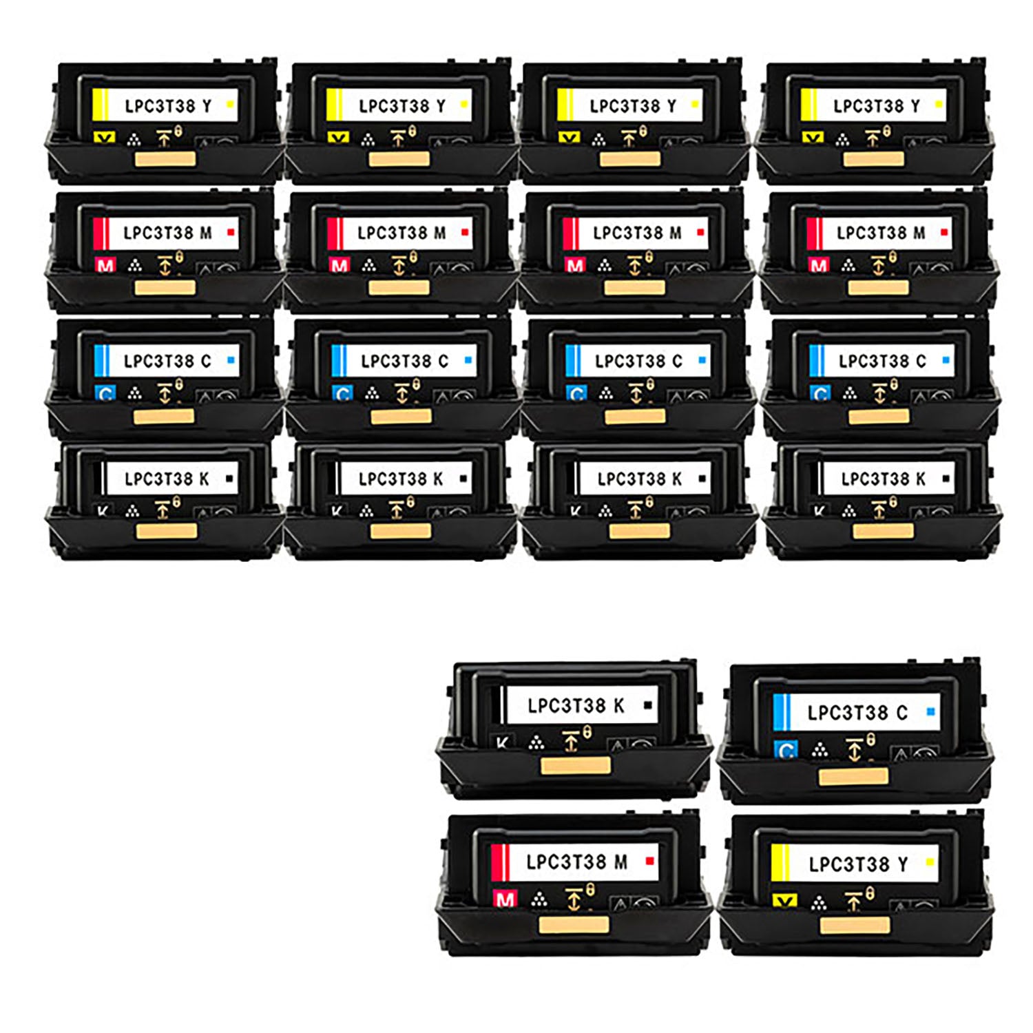 エプソン用 LPC3T38 互換トナー 4色セット Mサイズ