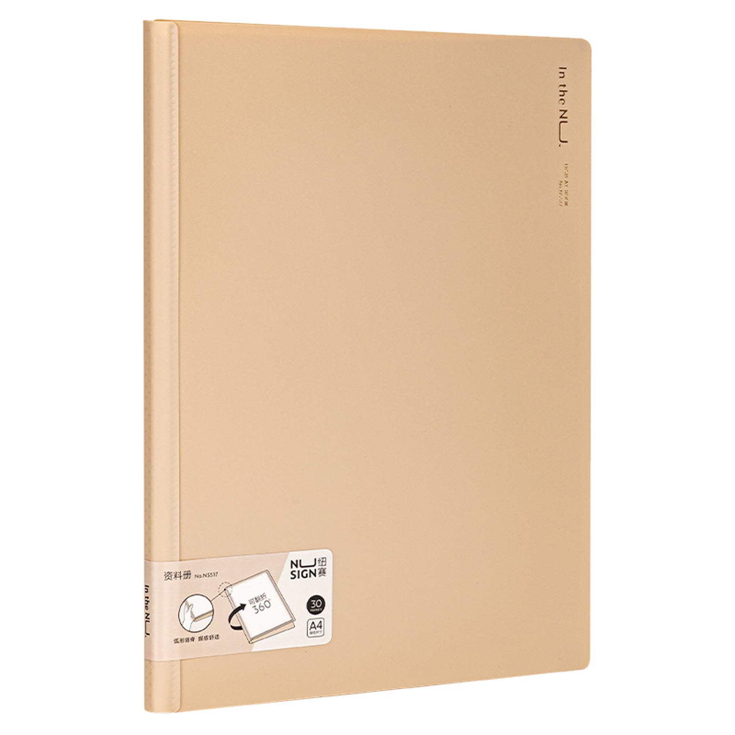 Nusign クリアファイル A4 30ポケット