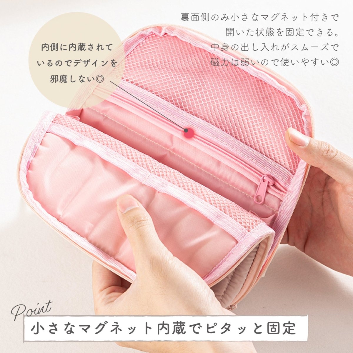 deli キルティングスタンドポーチ