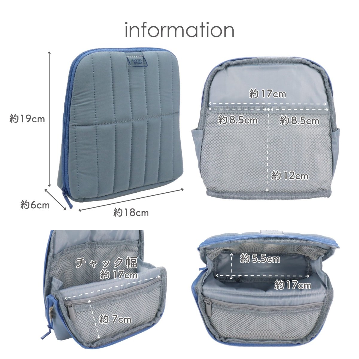 deli キルティングスタンドポーチ