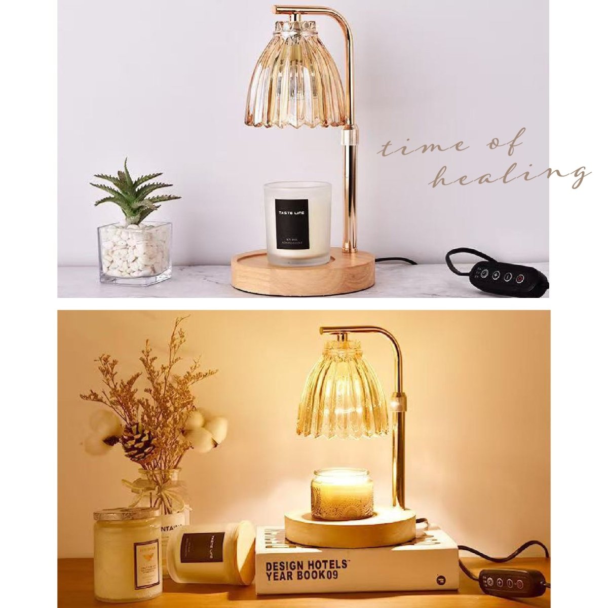 キャンドルウォーマーランプ 調光機能・タイマー付き / 高さ調整可能 CW - TD1283