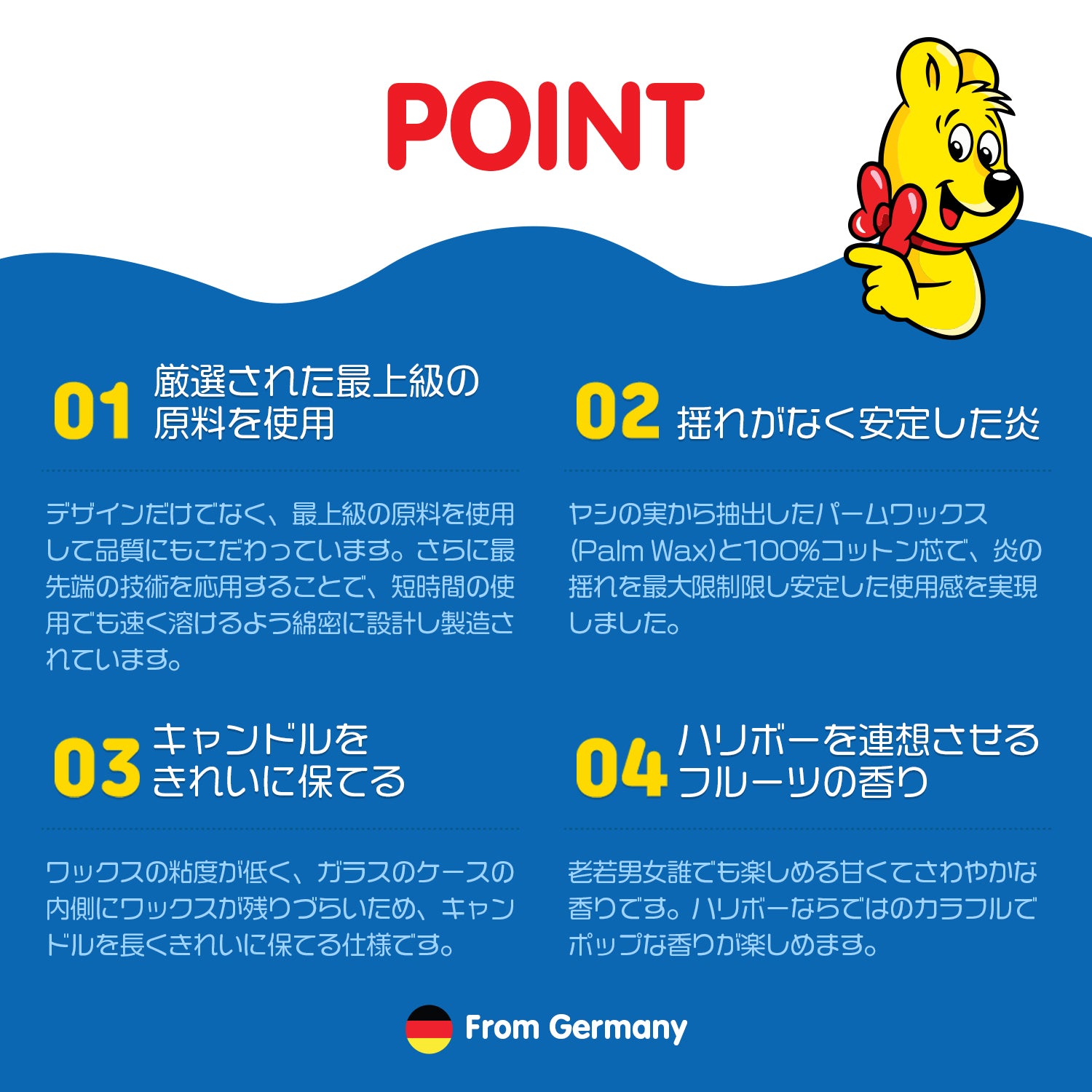 HARIBO Candle(ハリボーキャンドル)アロマキャンドル Sジャー