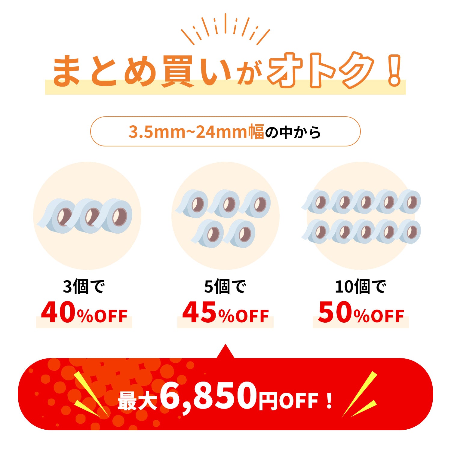 ネームランド用互換テープカートリッジ レモンイエロー×グレー文字 9mm