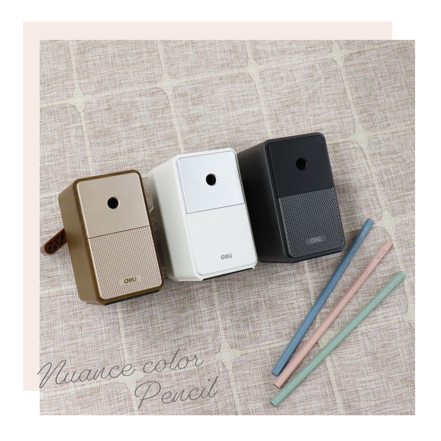 Nusign 六角鉛筆 くすみカラー 10本セット(2B または HB )