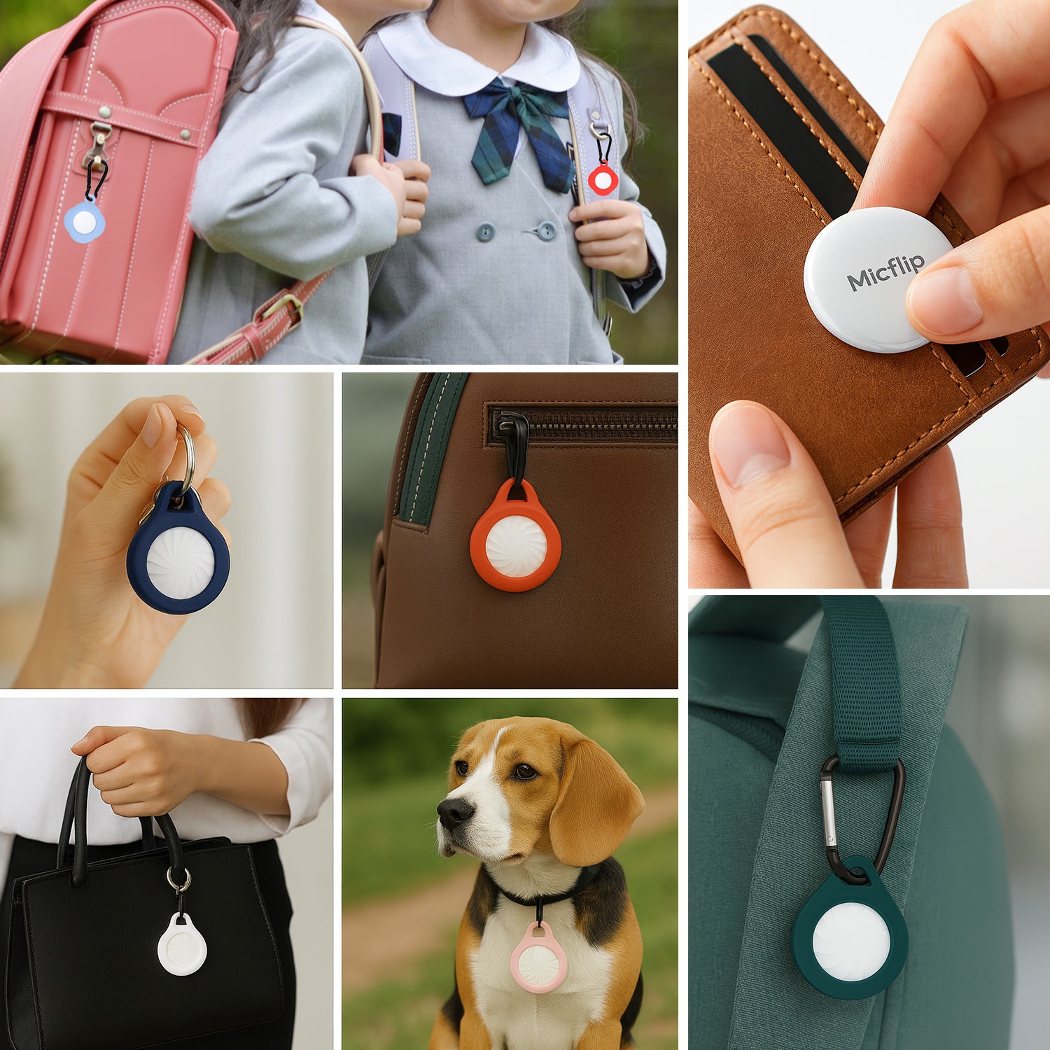 スマートタグ 紛失防止タグ ストラップ付き P07