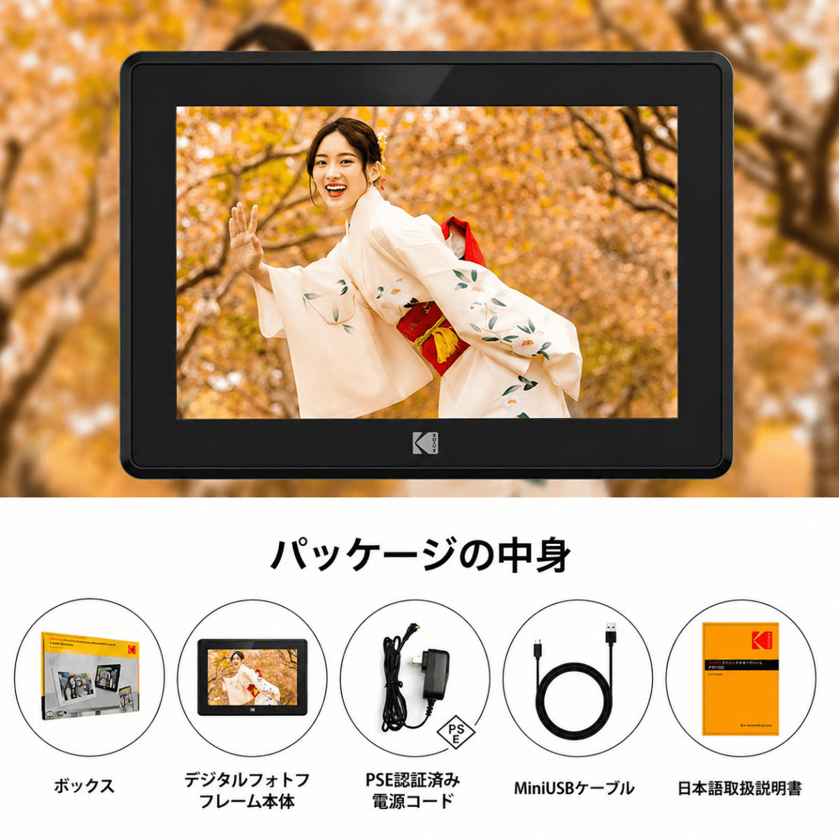 Kodak デジタルフォトフレーム RCF - 106H