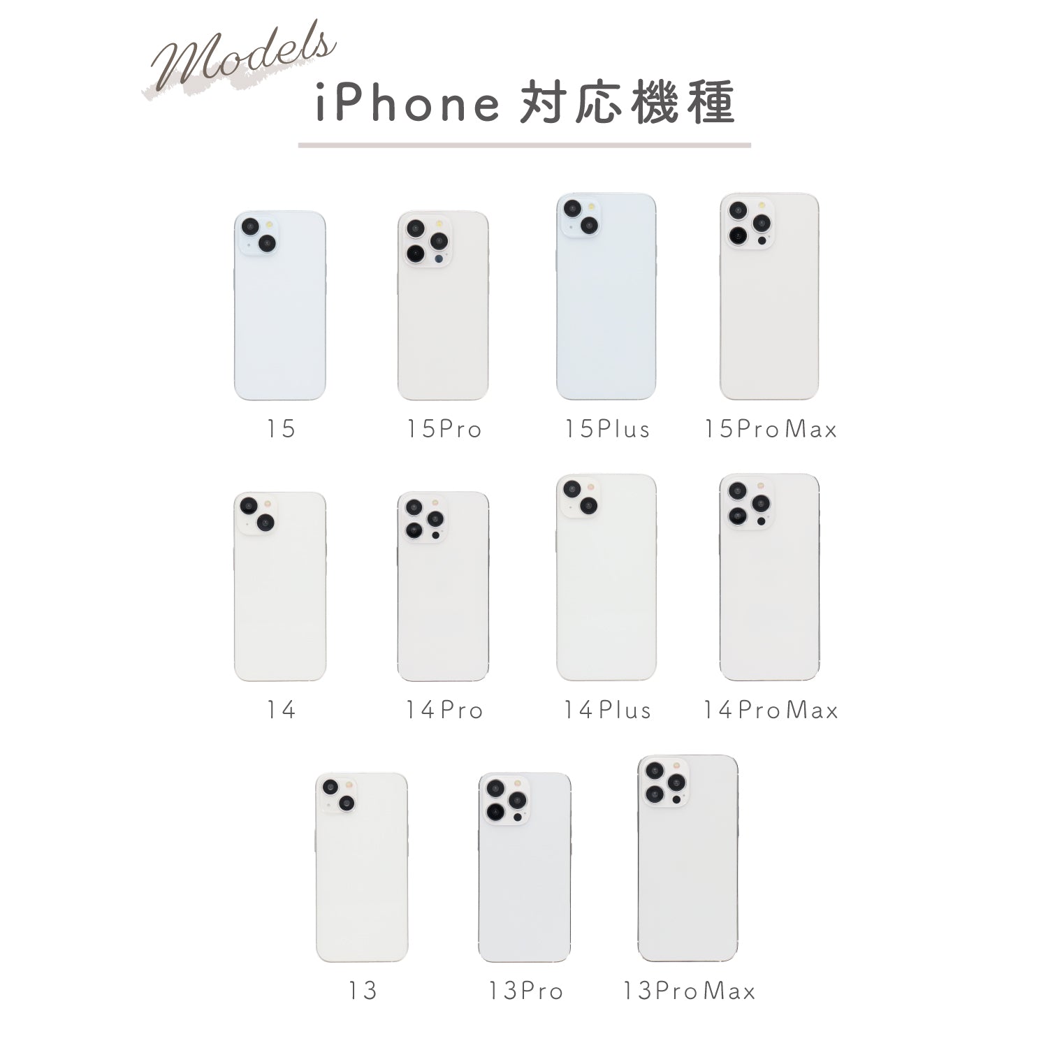 iPhoneケース カラーフレームクリアケース 無地