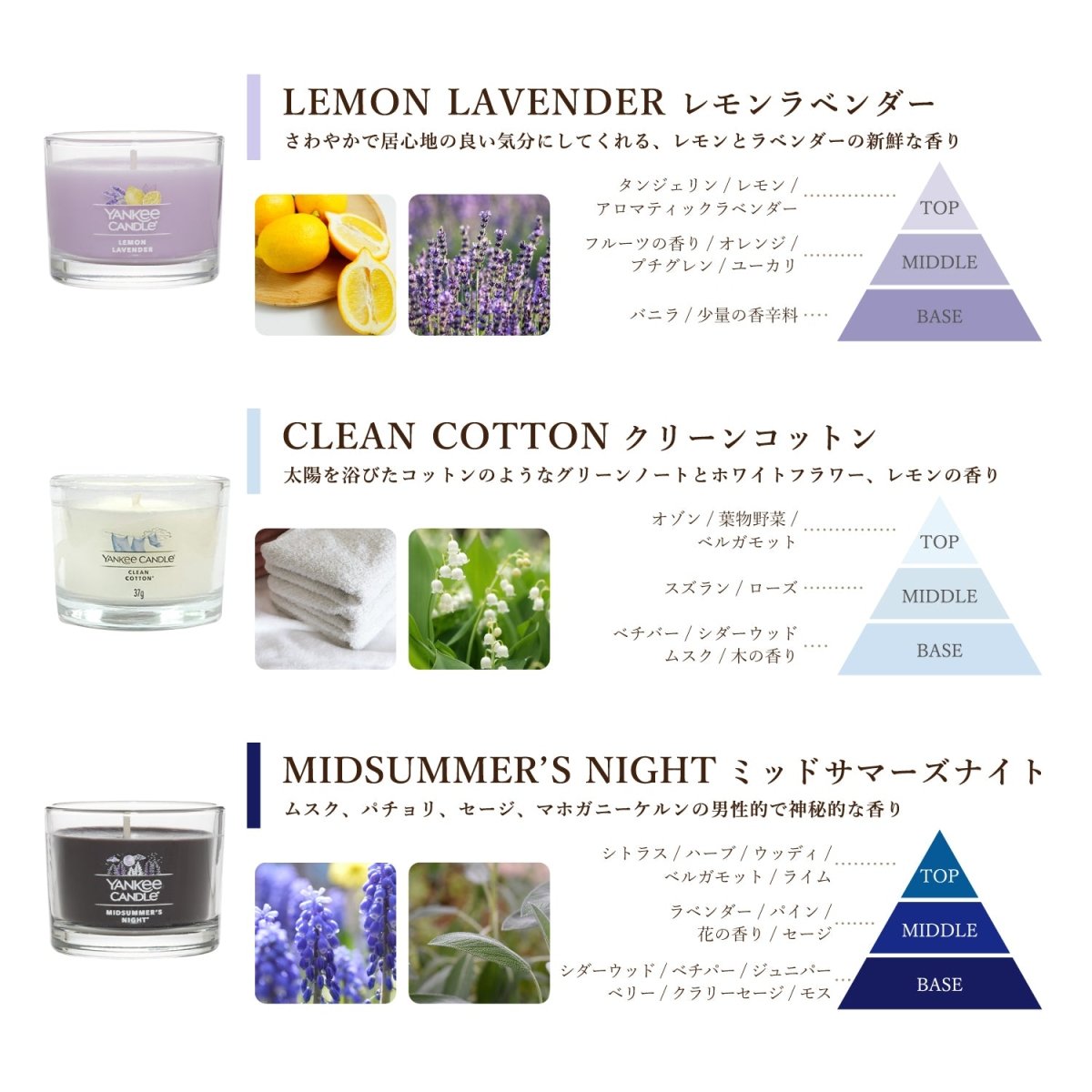 YANKEE CANDLE(ヤンキーキャンドル)アロマミニキャンドル 好きな香りを3個選べるセット タンブラーミニ