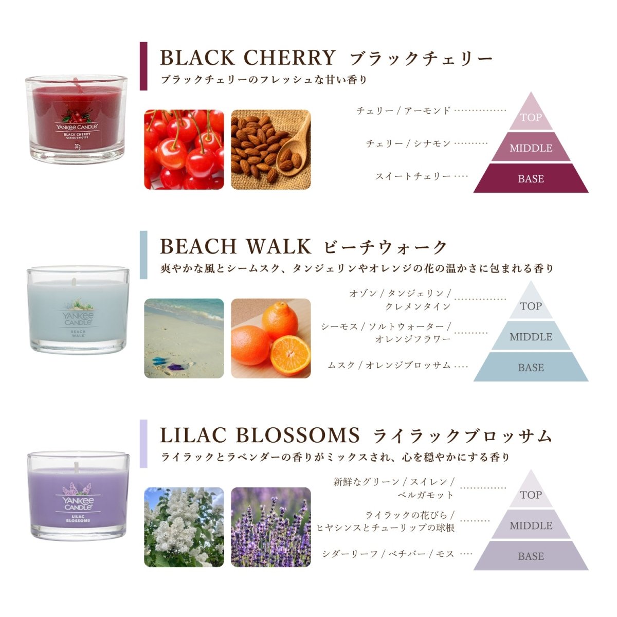 YANKEE CANDLE(ヤンキーキャンドル)アロマミニキャンドル 好きな香りを3個選べるセット タンブラーミニ