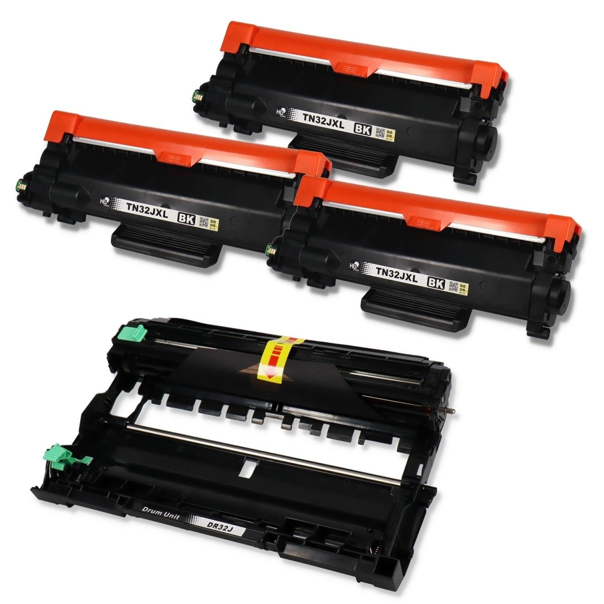 ブラザー用 TN32JXL 大容量 互換トナー+DR32J 互換ドラムユニットのセット