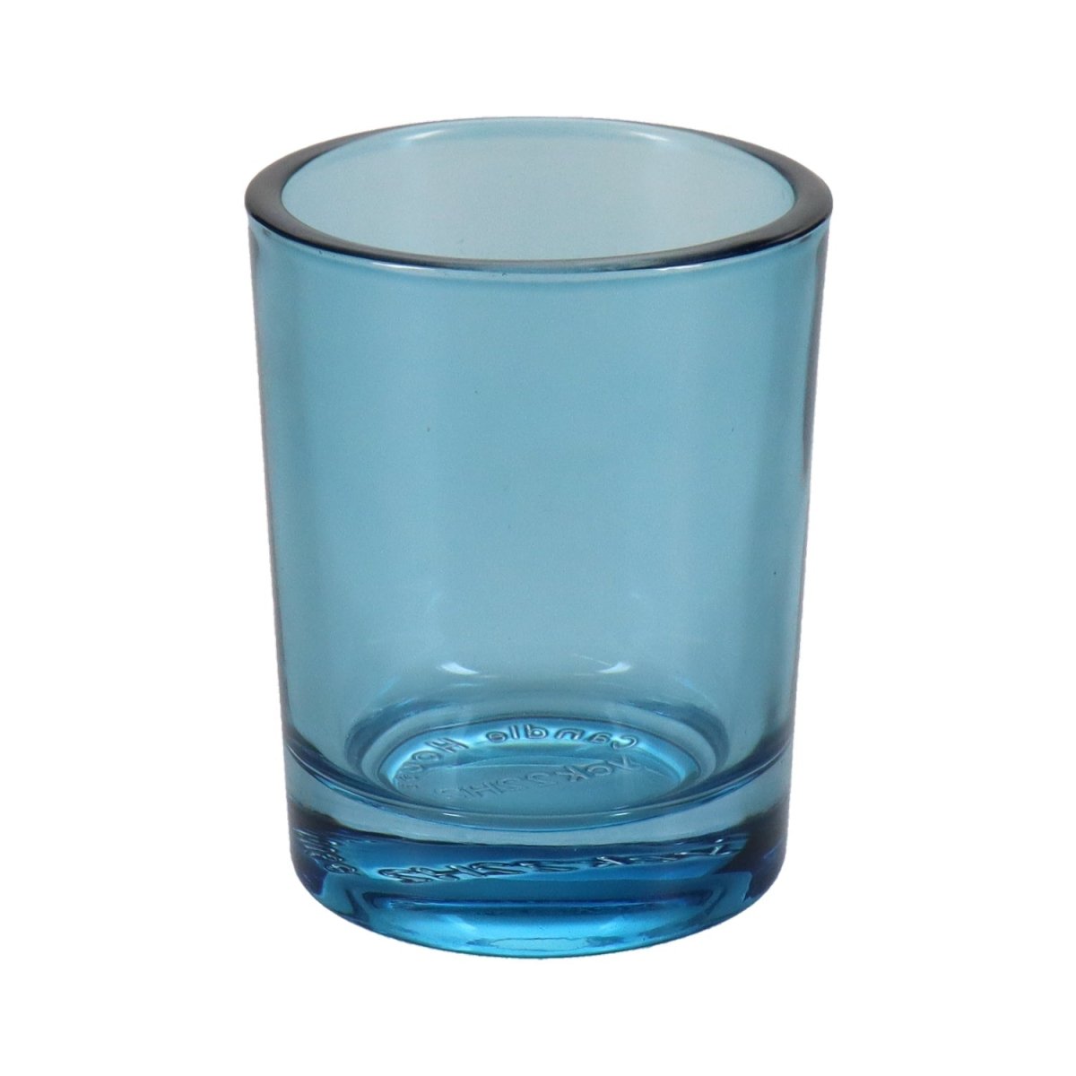 アロマキャンドル キャンドルホルダー ブルー ガラス
