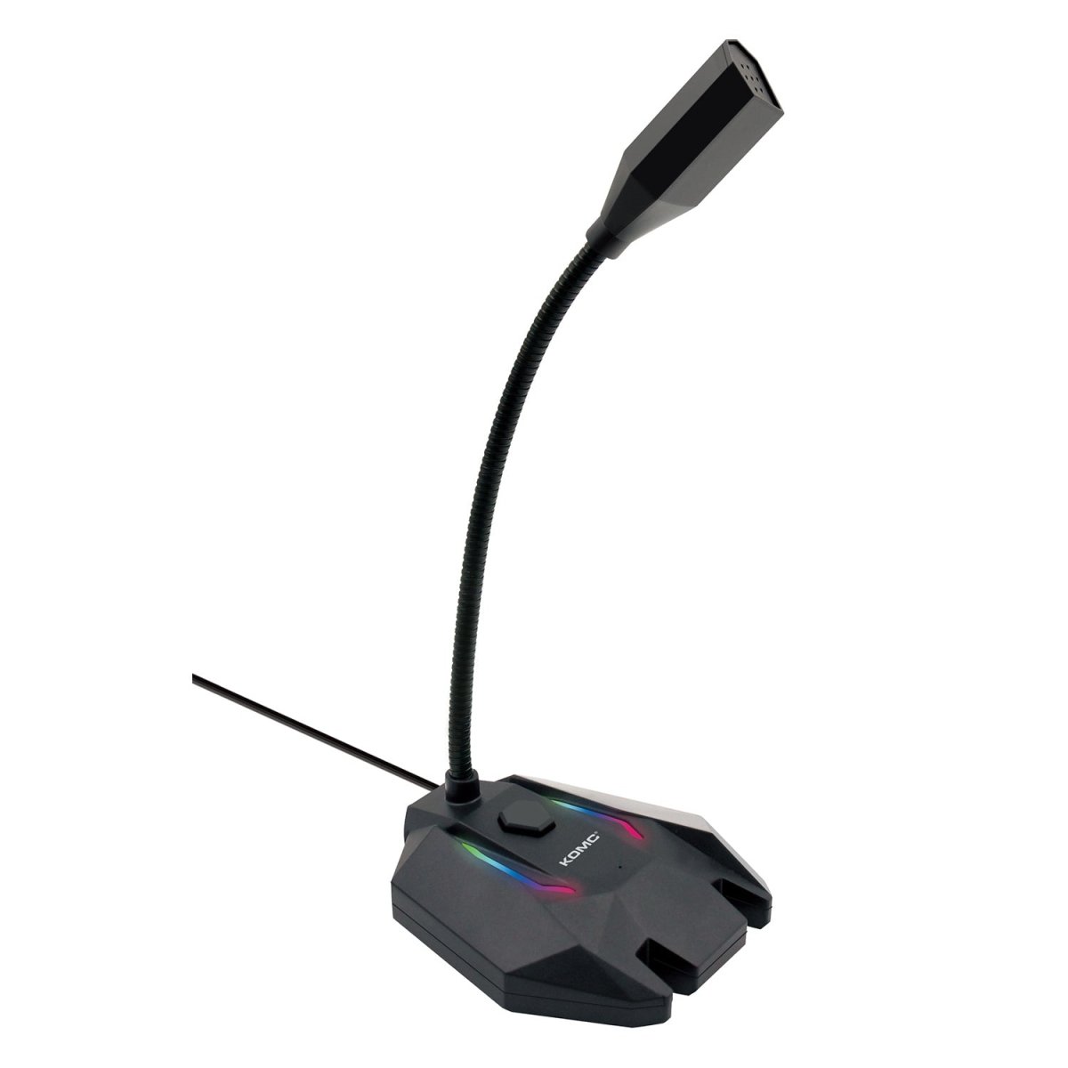 USBスタンドマイク 全指向性 フレキシブルアーム・LEDライティング