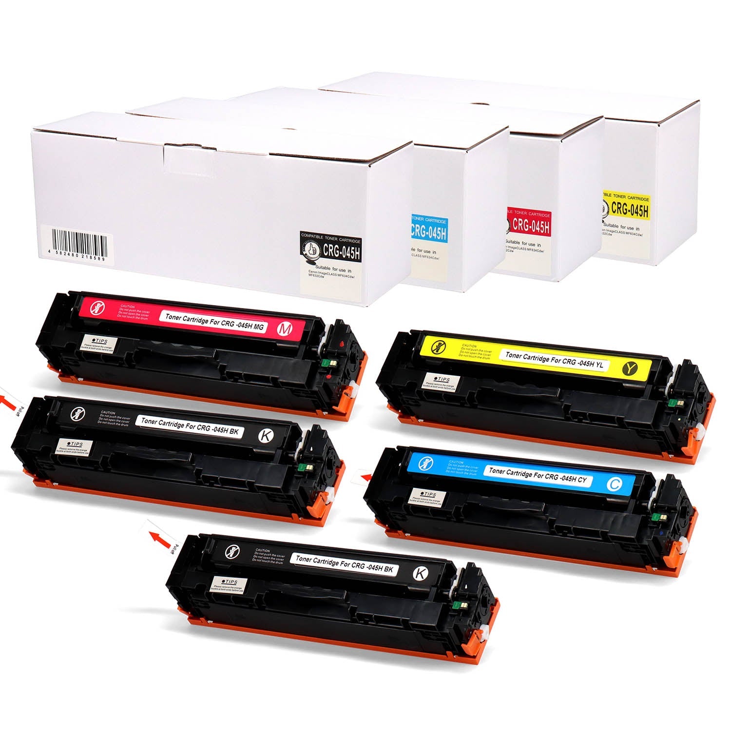 キヤノン用 CRG-045H 互換トナー 4色セット 大容量