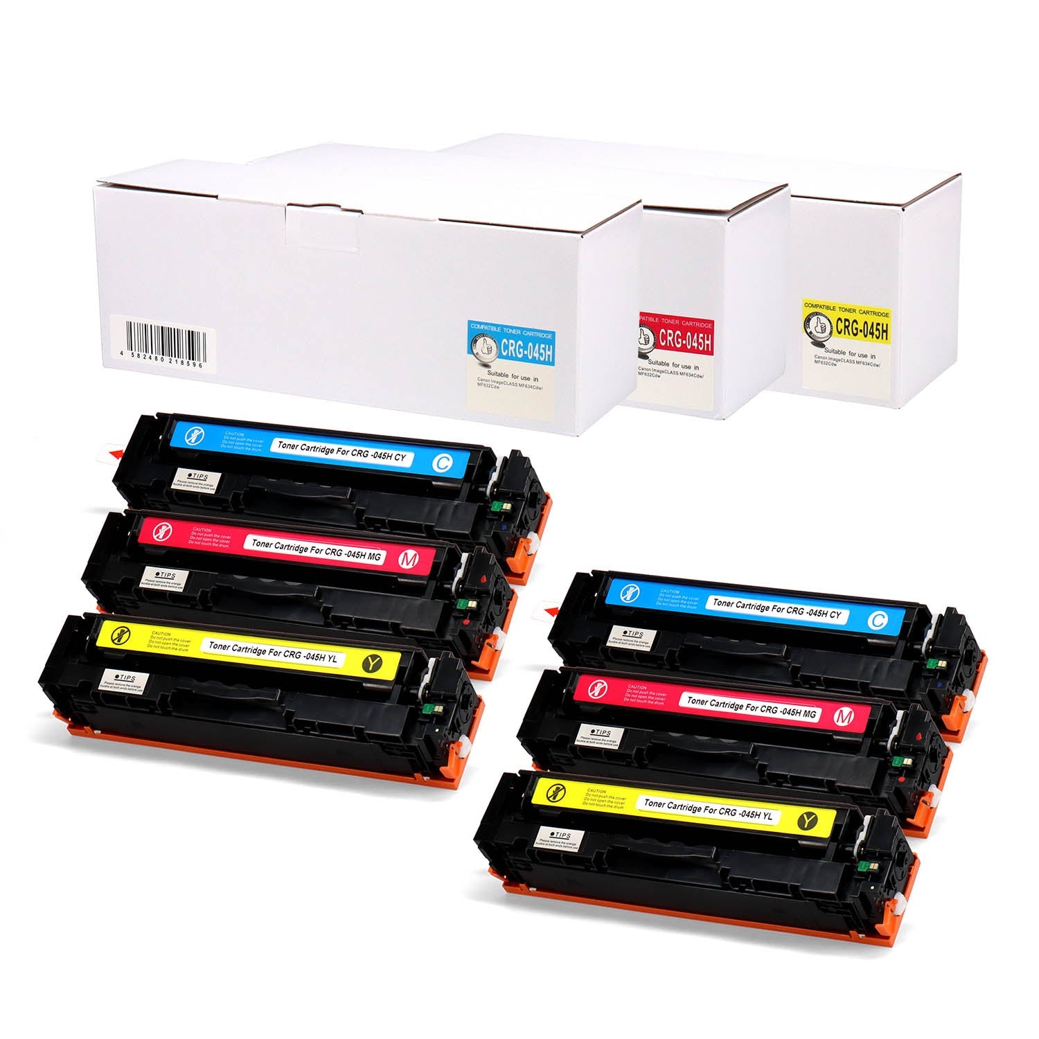 キヤノン用 CRG-045H 互換トナー カラー3色 大容量