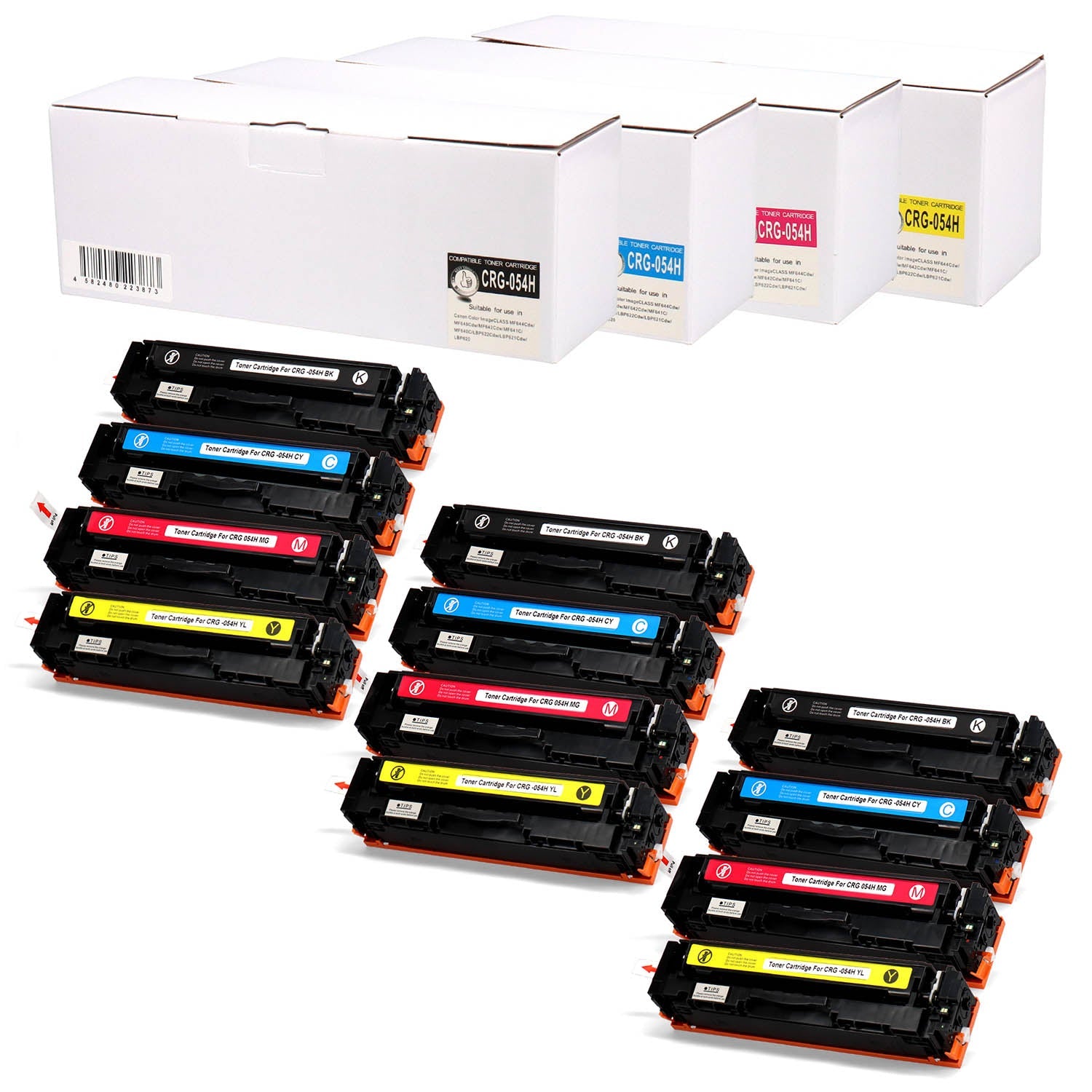 キヤノン用 CRG-054H 互換トナー 4色セット 大容量