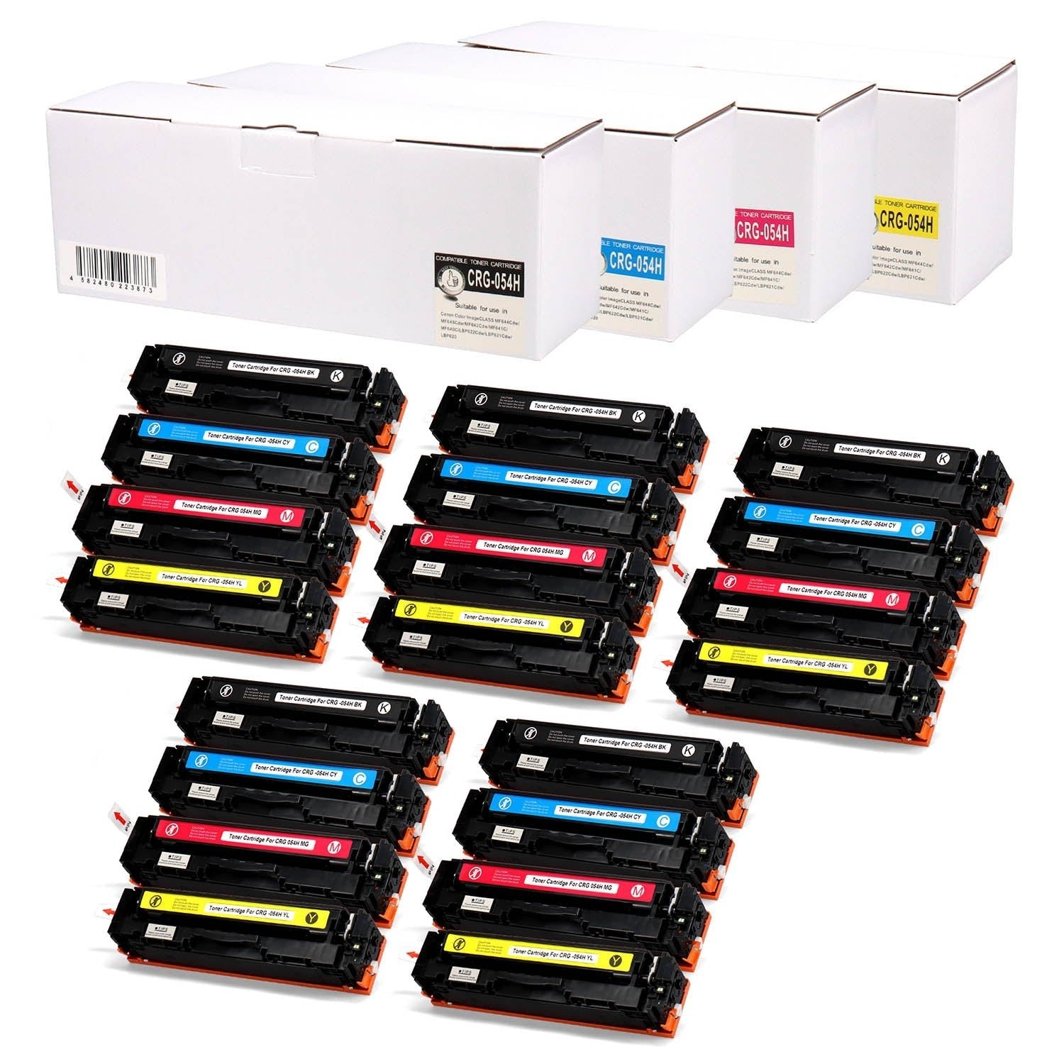 キヤノン用 CRG-054H 互換トナー 4色セット 大容量