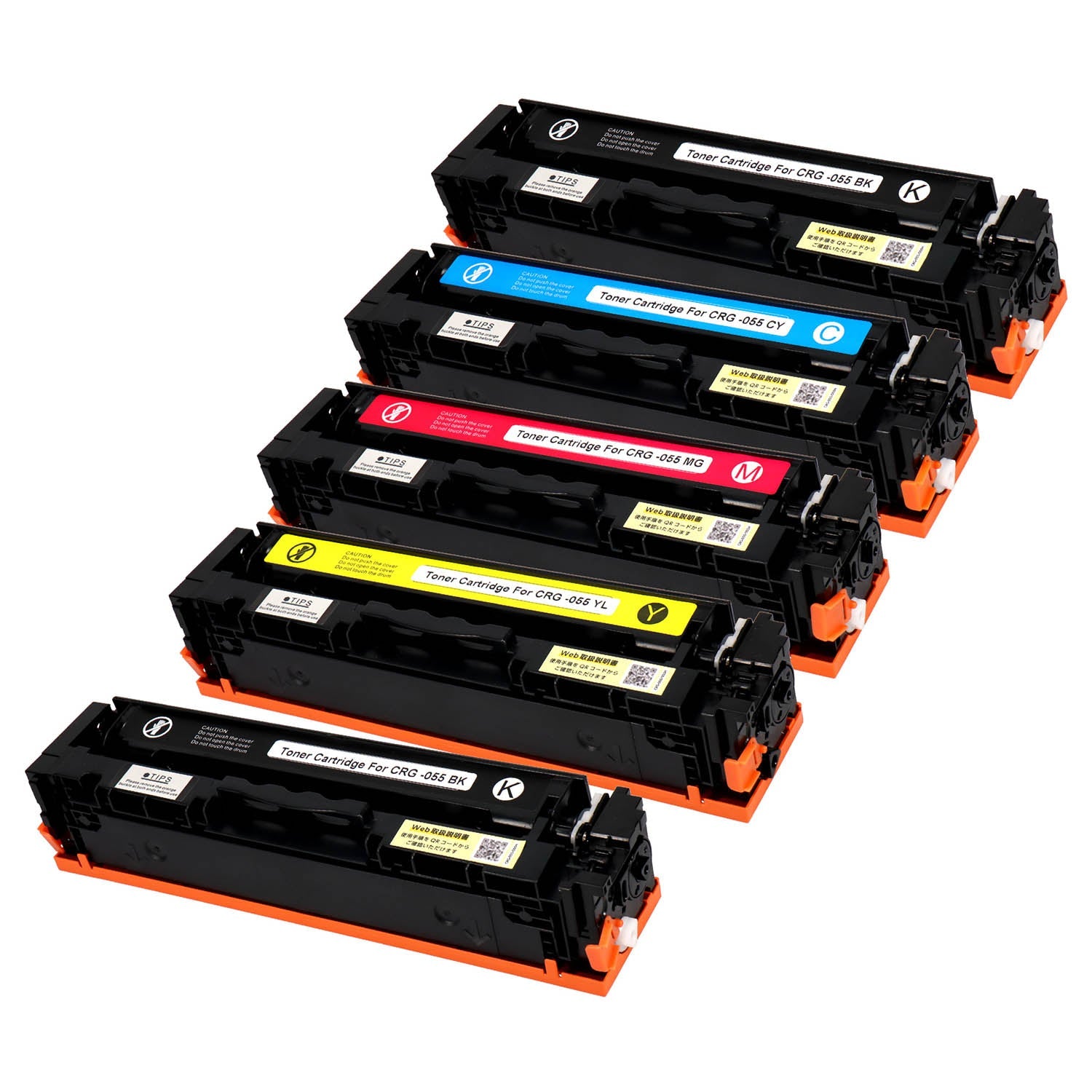 キヤノン用 CRG-055 互換トナー 4色セット 残量表示無し