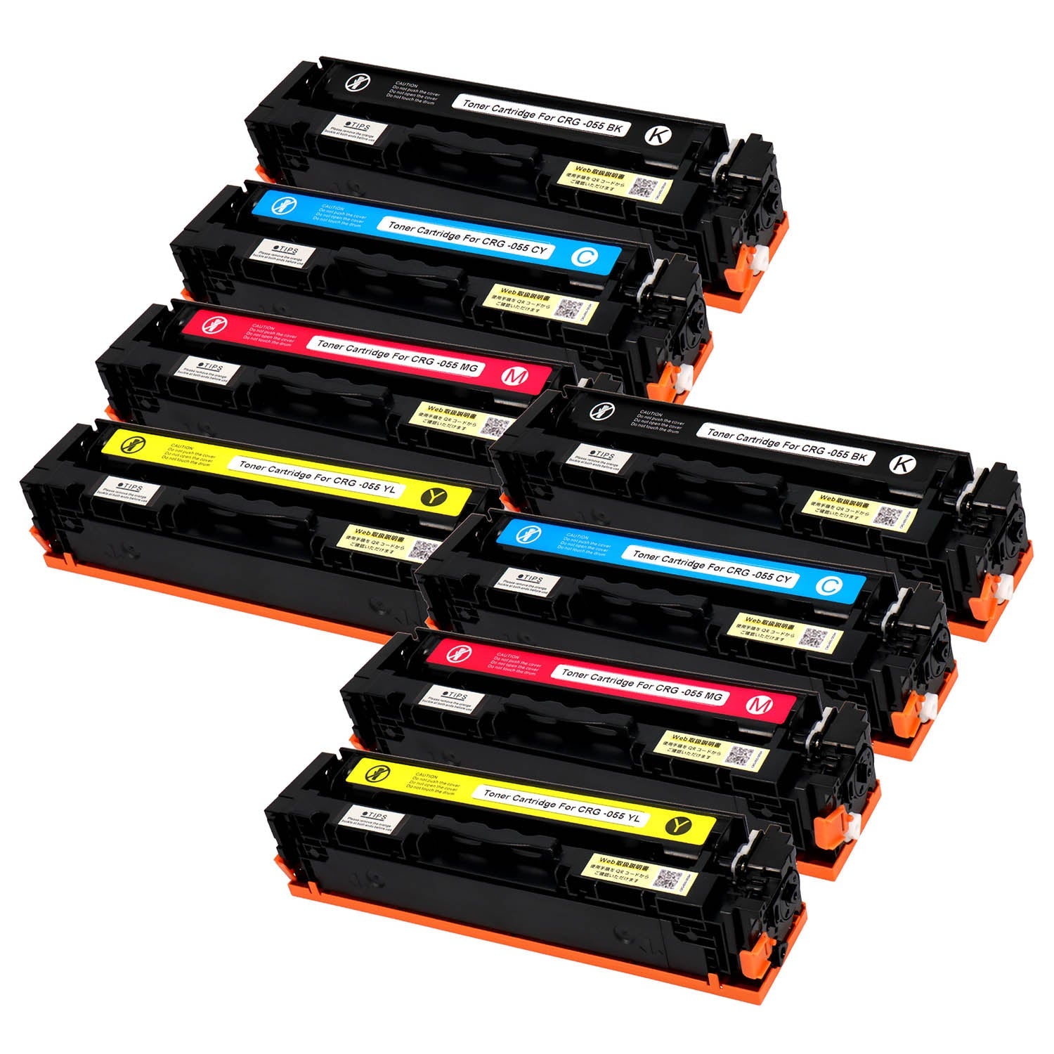 キヤノン用 CRG-055 互換トナー 4色セット 残量表示無し