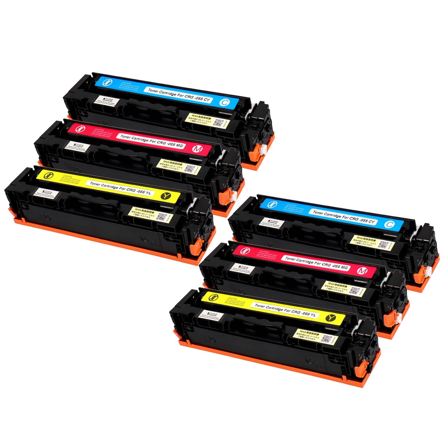 キヤノン用 CRG-055 互換トナー カラー3色 残量表示無し