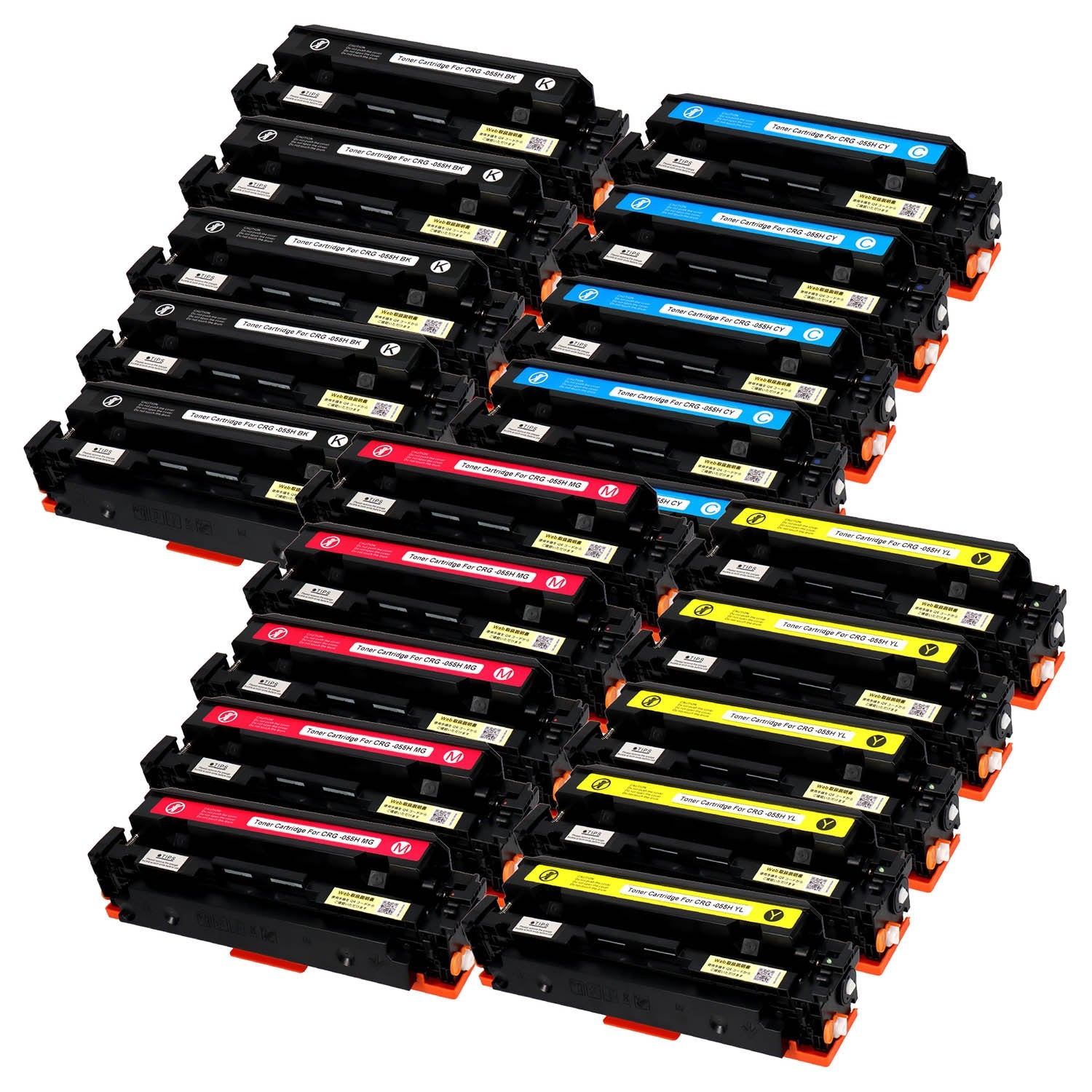 キヤノン用 CRG-055H 互換トナー 4色セット 大容量 残量表示無し