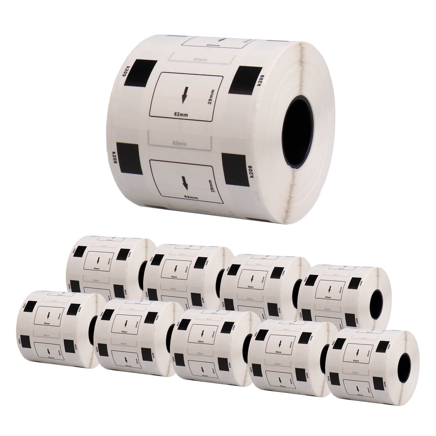 ブラザー用 DK-1209 互換DKプレカットラベル テープ 宛名ラベル(小)