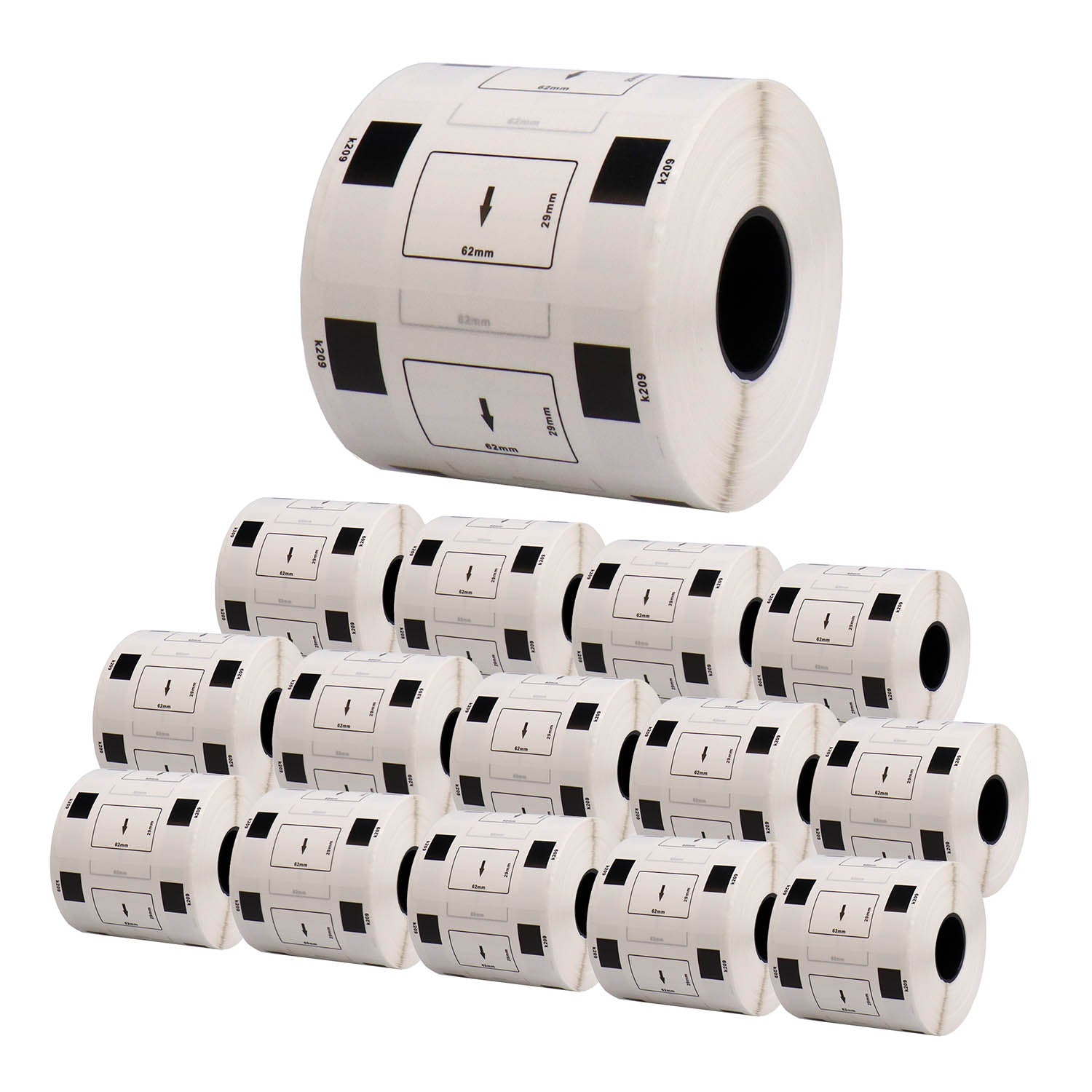 ブラザー用 DK-1209 互換DKプレカットラベル テープ 宛名ラベル(小)