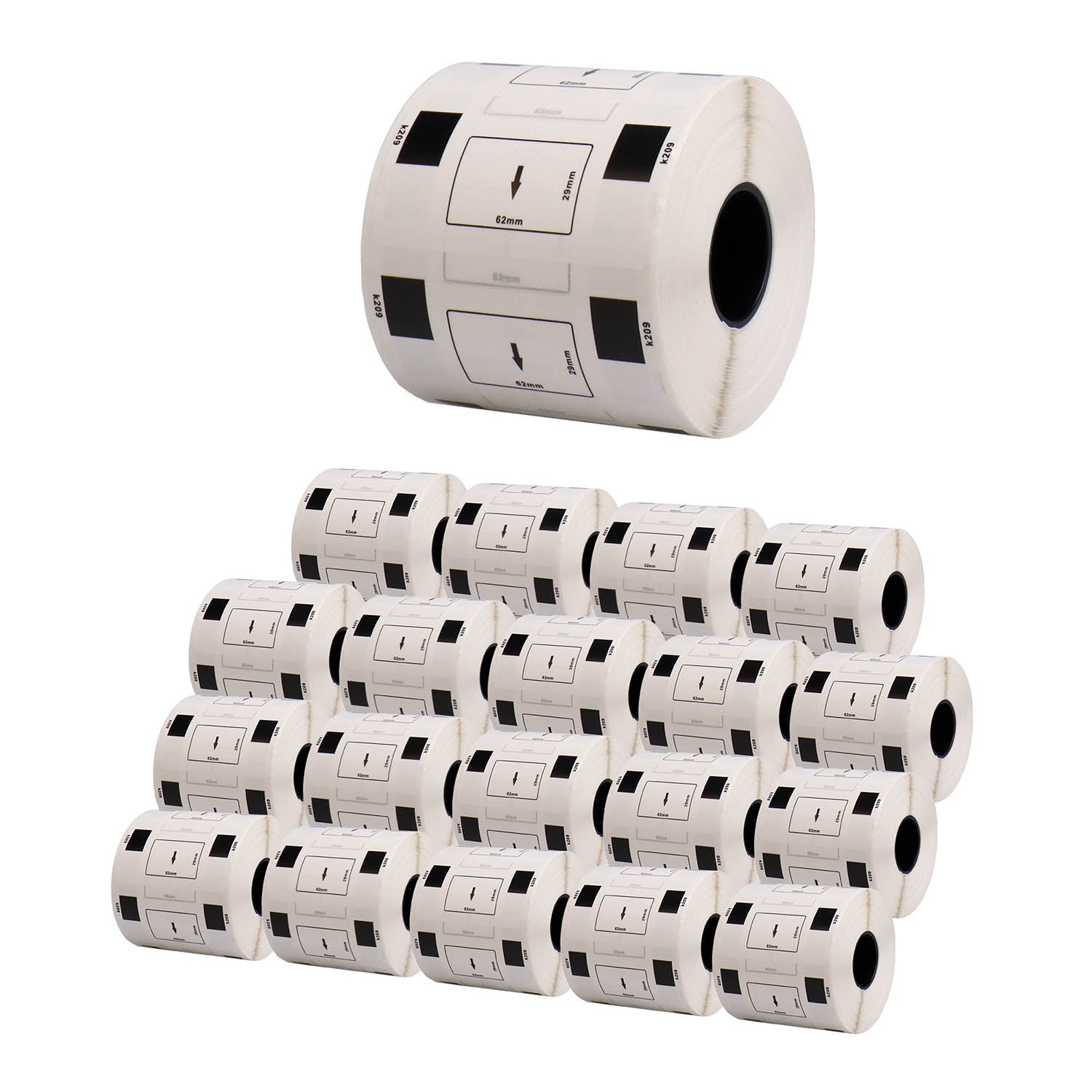 ブラザー用 DK-1209 互換DKプレカットラベル テープ 宛名ラベル(小)