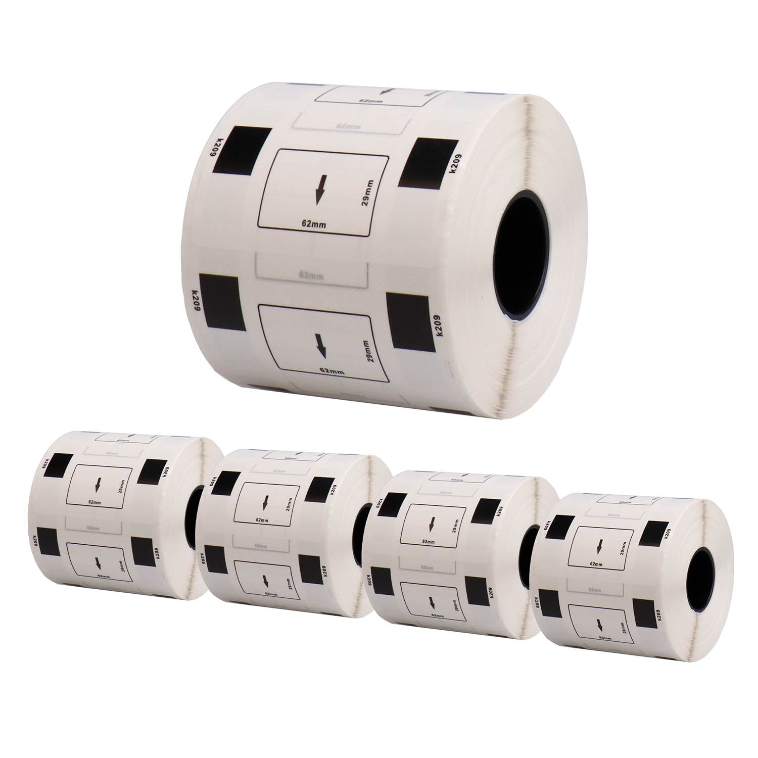 ブラザー用 DK-1209 互換DKプレカットラベル テープ 宛名ラベル(小)