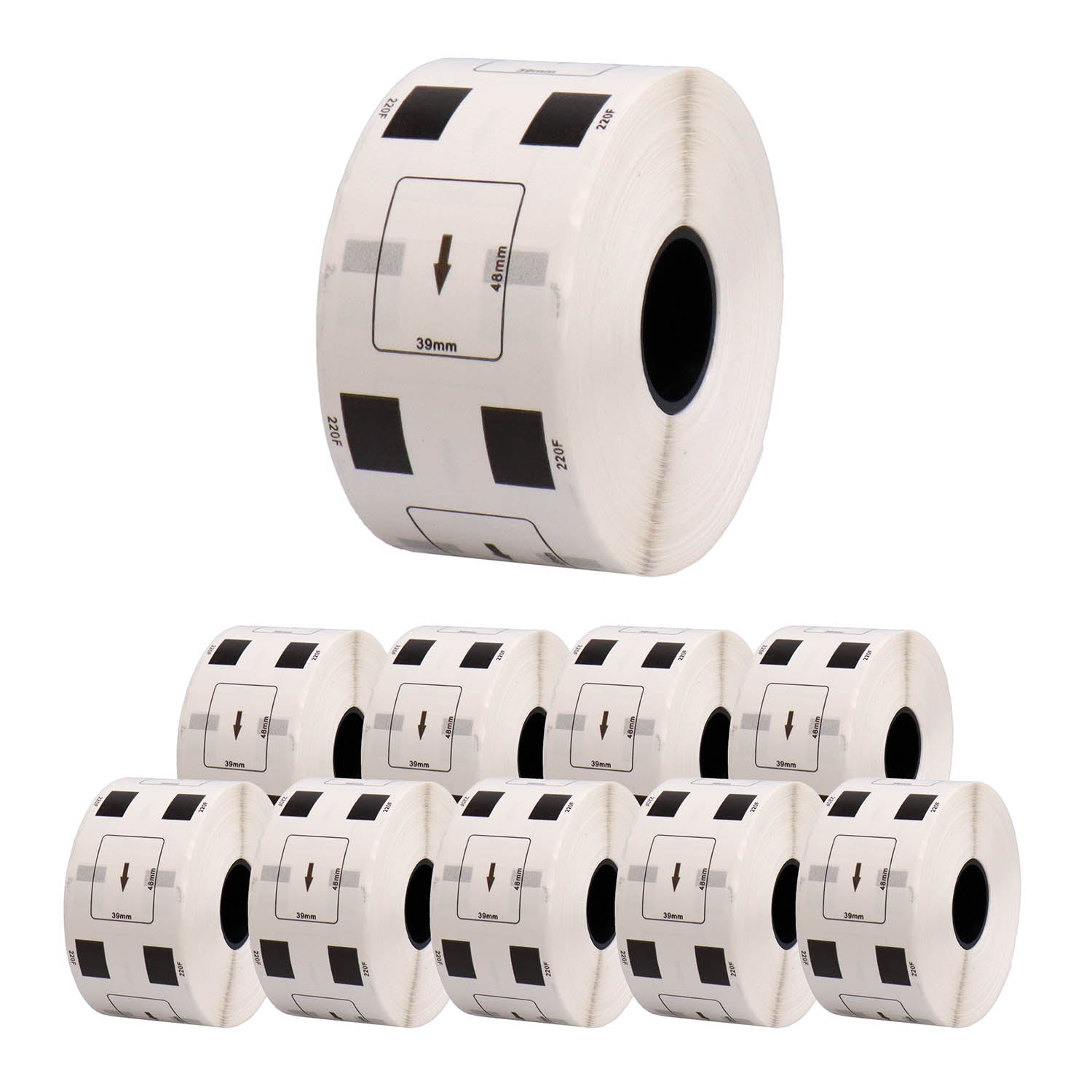 ブラザー用 DK-1220 互換DKプレカットラベル テープ 食品表示用ラベル