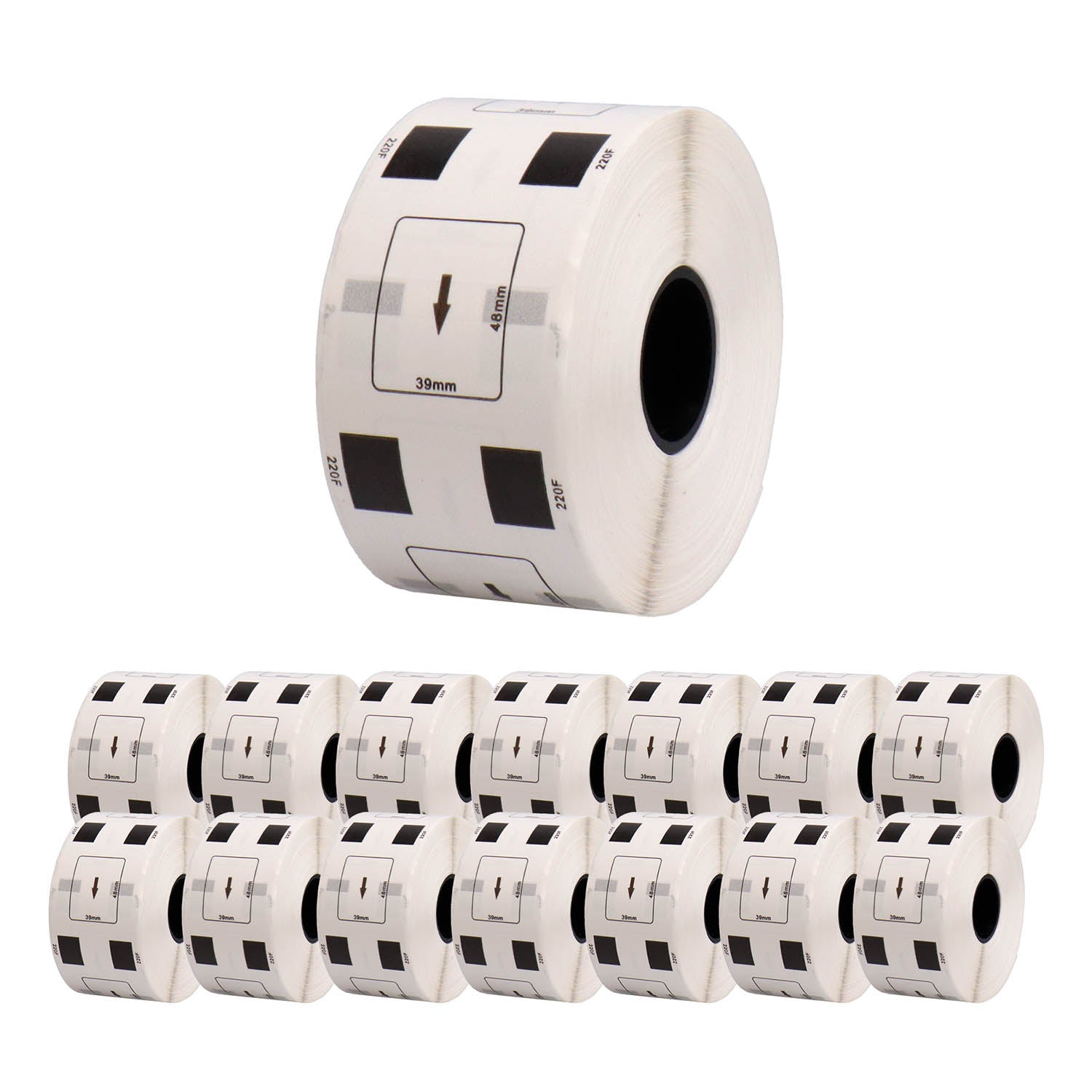 ブラザー用 DK-1220 互換DKプレカットラベル テープ 食品表示用ラベル