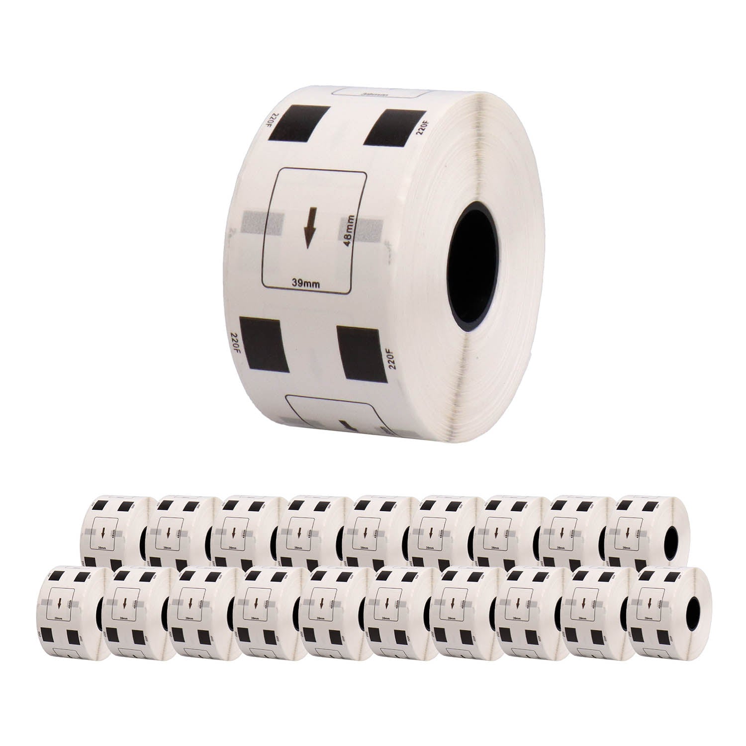 ブラザー用 DK-1220 互換DKプレカットラベル テープ 食品表示用ラベル