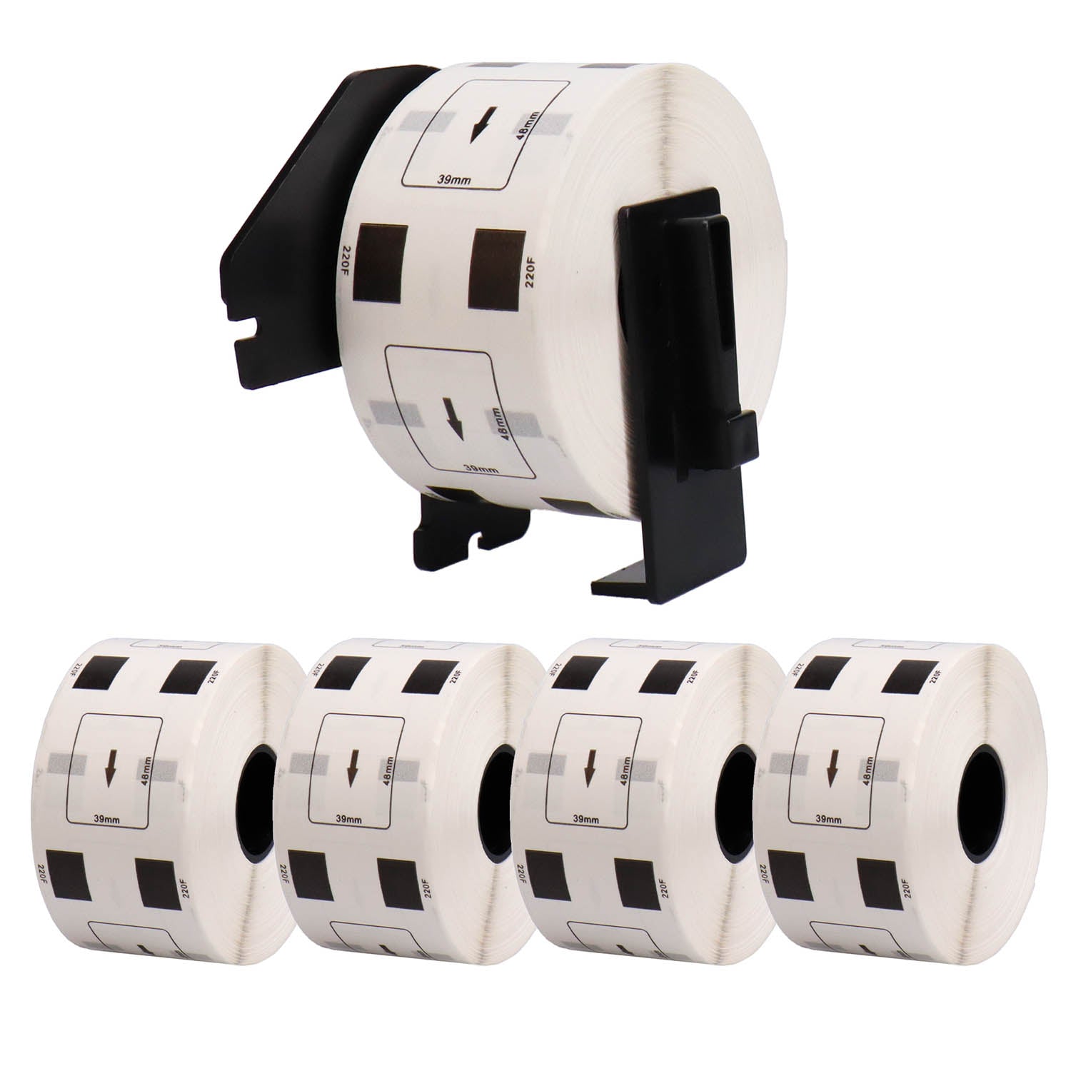 ブラザー用 DK-1220 互換DKプレカットラベル テープ+専用ホルダー 食品表示用ラベル