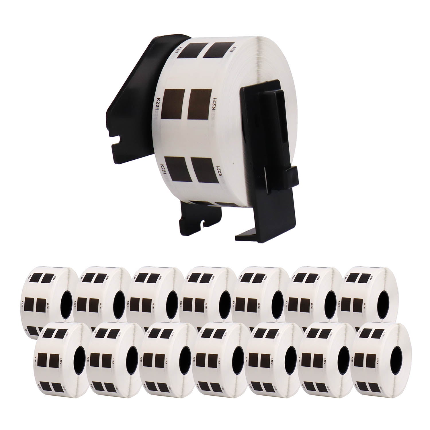 ブラザー用 DK-1221 互換DKプレカットラベル テープ+専用ホルダー 食品表示用ラベル