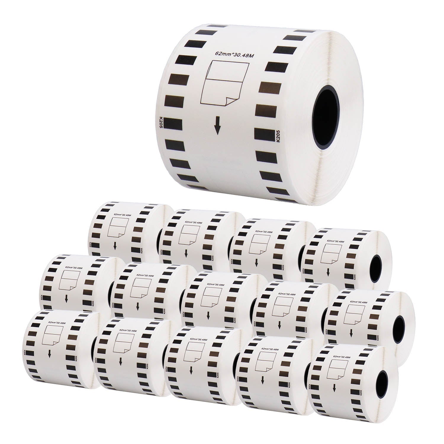 ブラザー用 DK-2205 互換DKラベル テープ 長尺紙テープ(大)