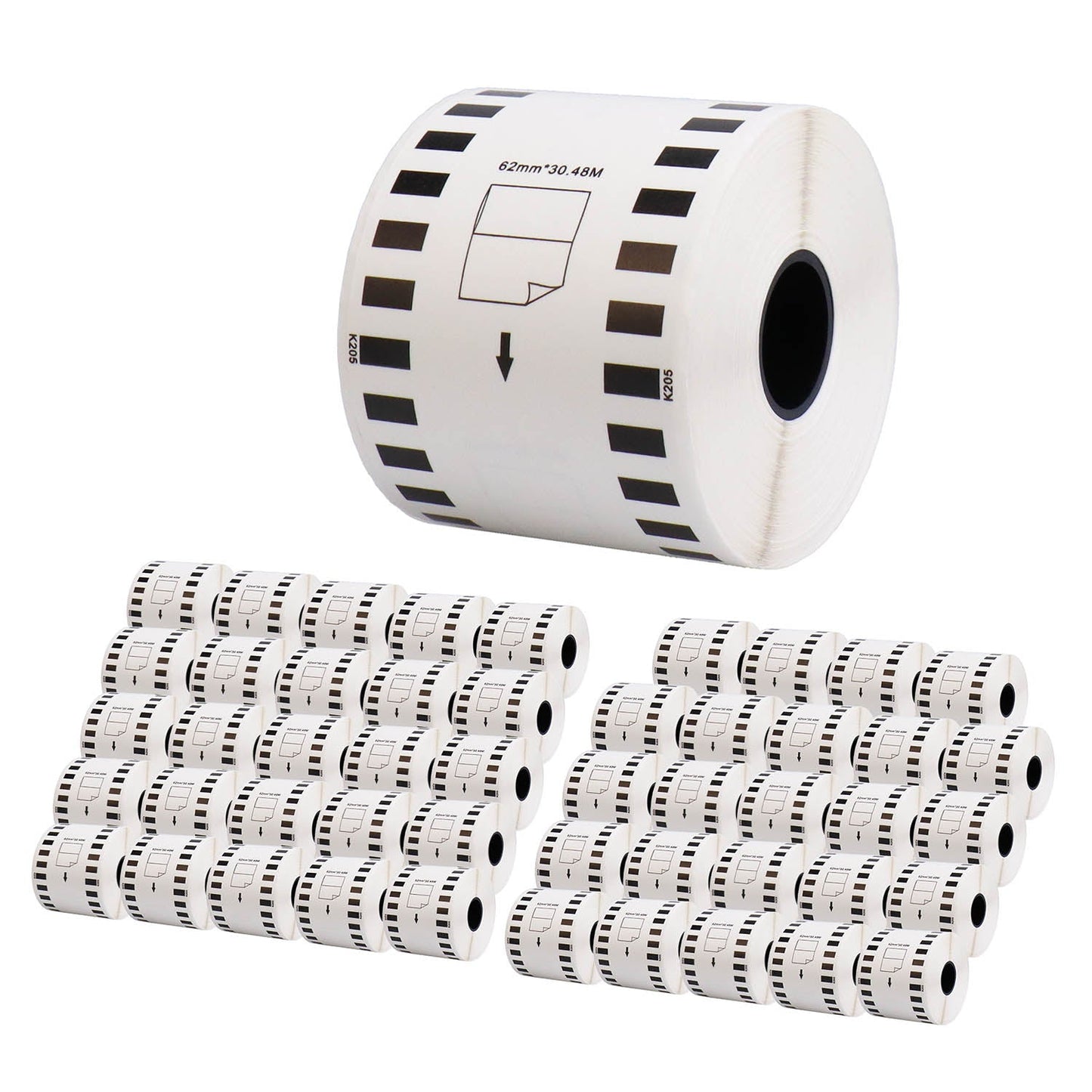 ブラザー用 DK-2205 互換DKラベル テープ 長尺紙テープ(大)