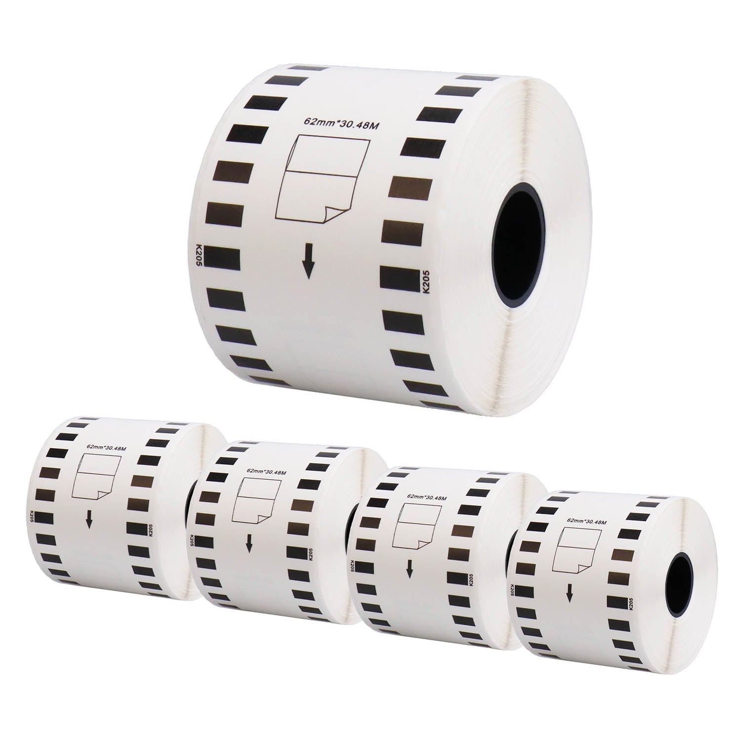 ブラザー用 DK-2205 互換DKラベル テープ 長尺紙テープ(大)