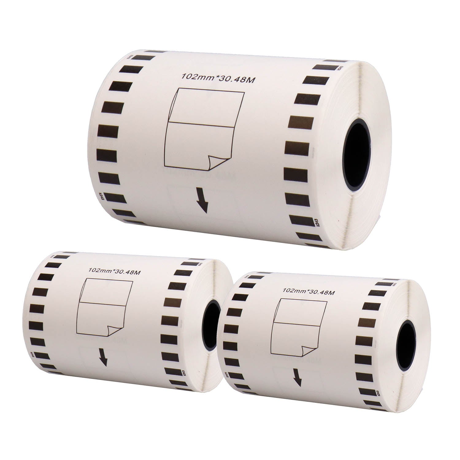 ブラザー用 DT-243 互換DTテープ 長尺紙テープ