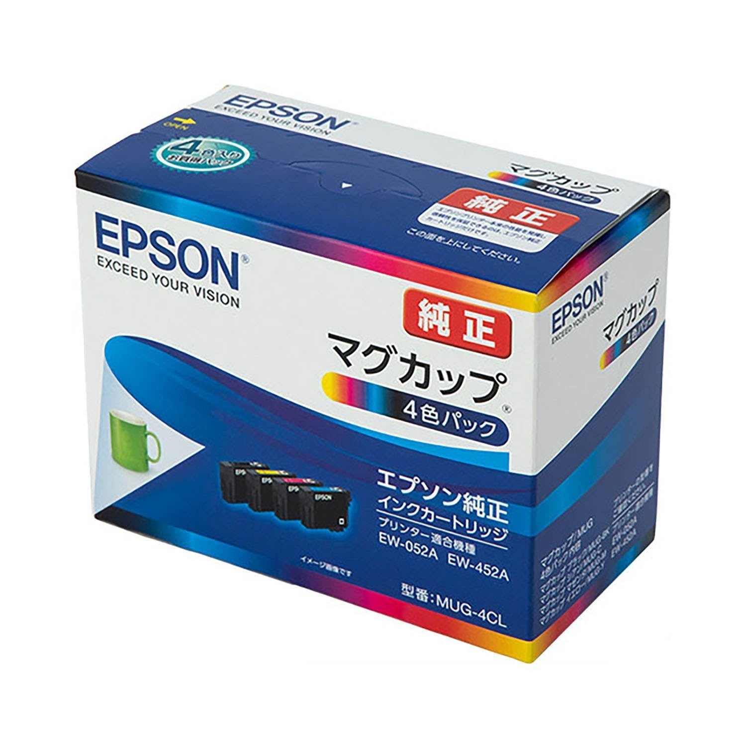 epson純正インクエプソン EPSON 純正インクカートリッジ MUG-4CL マグカップ 4色