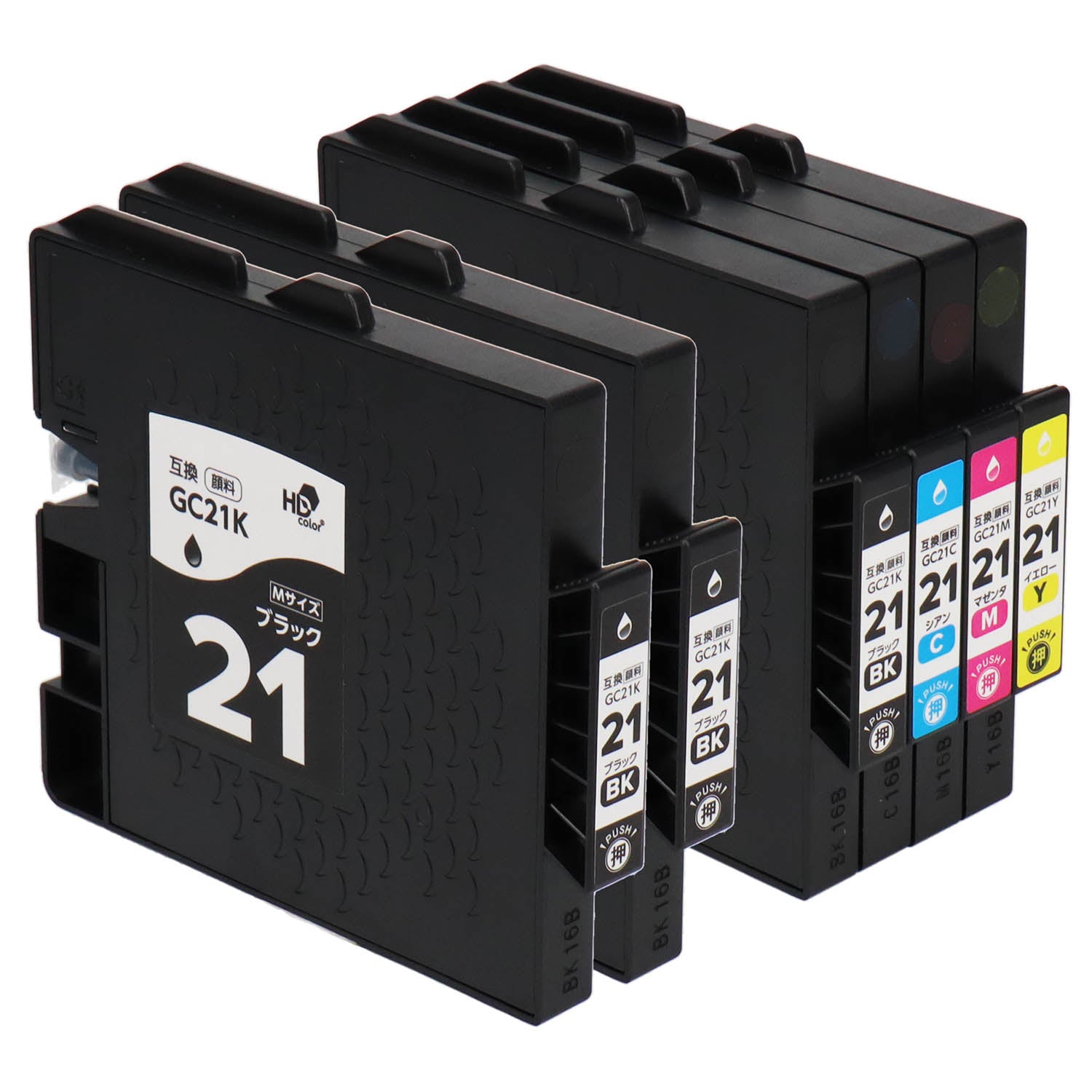 リコー用 GC21 互換インク 4色セット Mサイズ