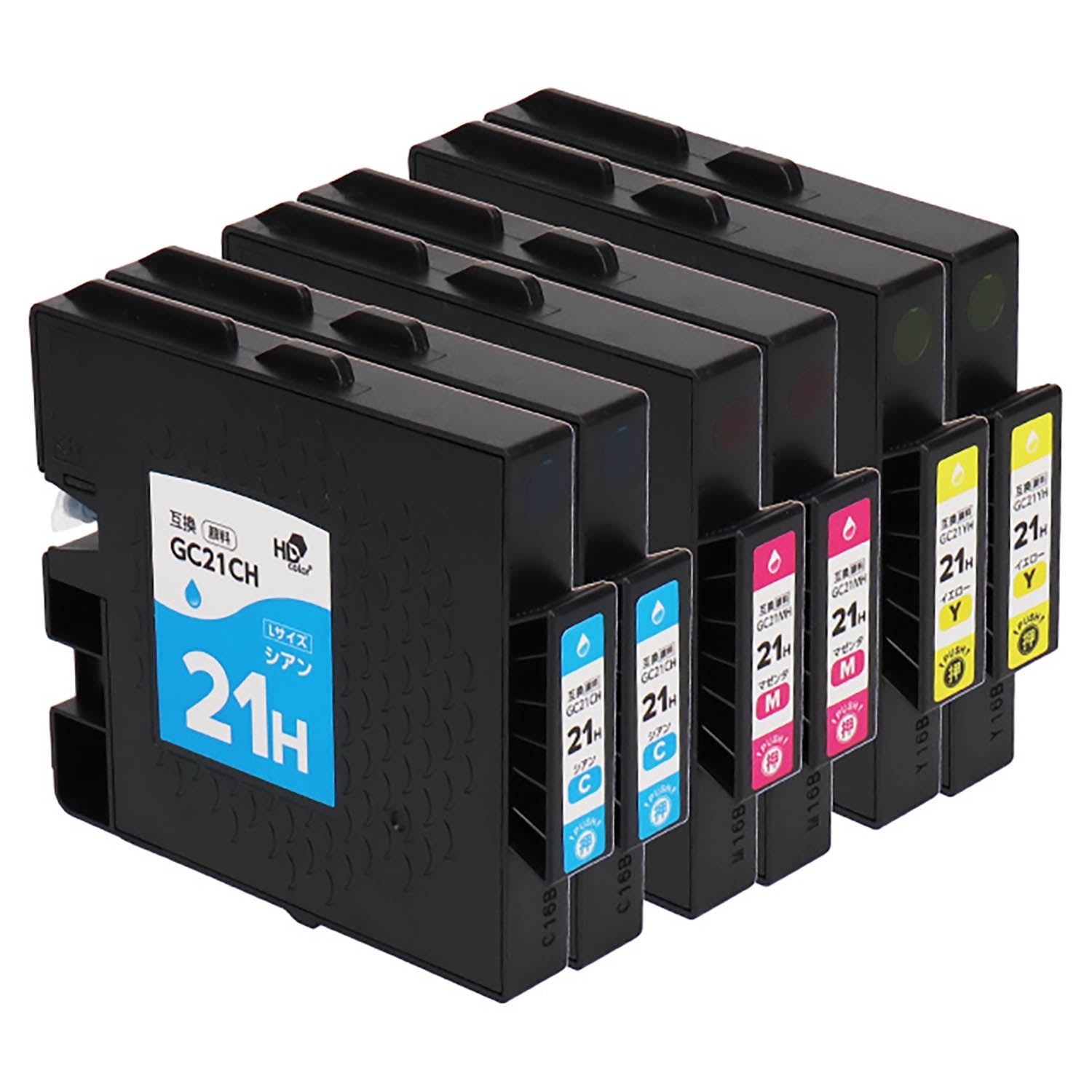 リコー用 GC21H 互換インク カラー3色 Lサイズ